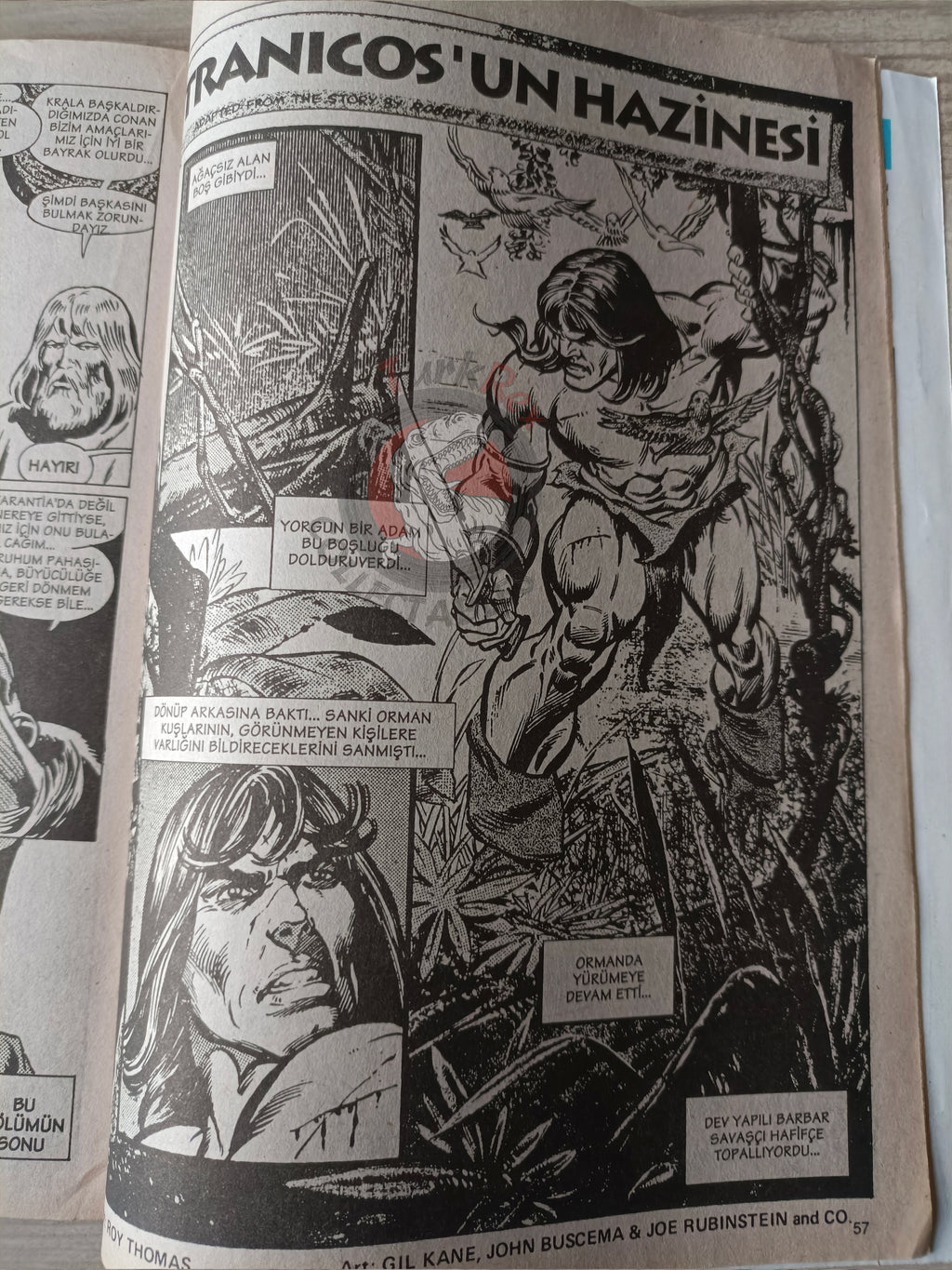 Kral Conan #3 The Savage Sword of #201 #47 Turkish Comic Turkey #201