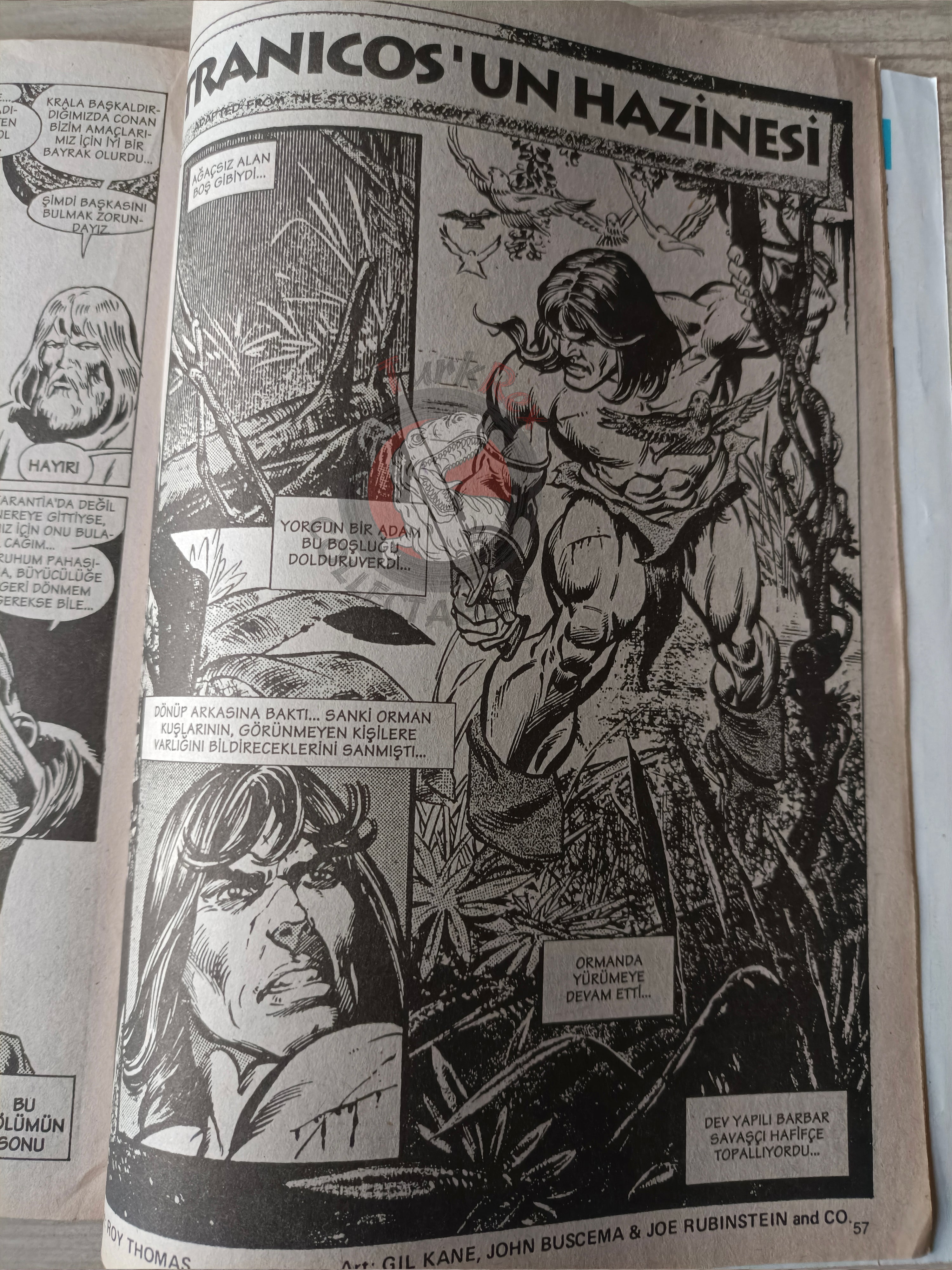 Kral Conan #3 The Savage Sword of #201 #47 Turkish Comic Turkey #201