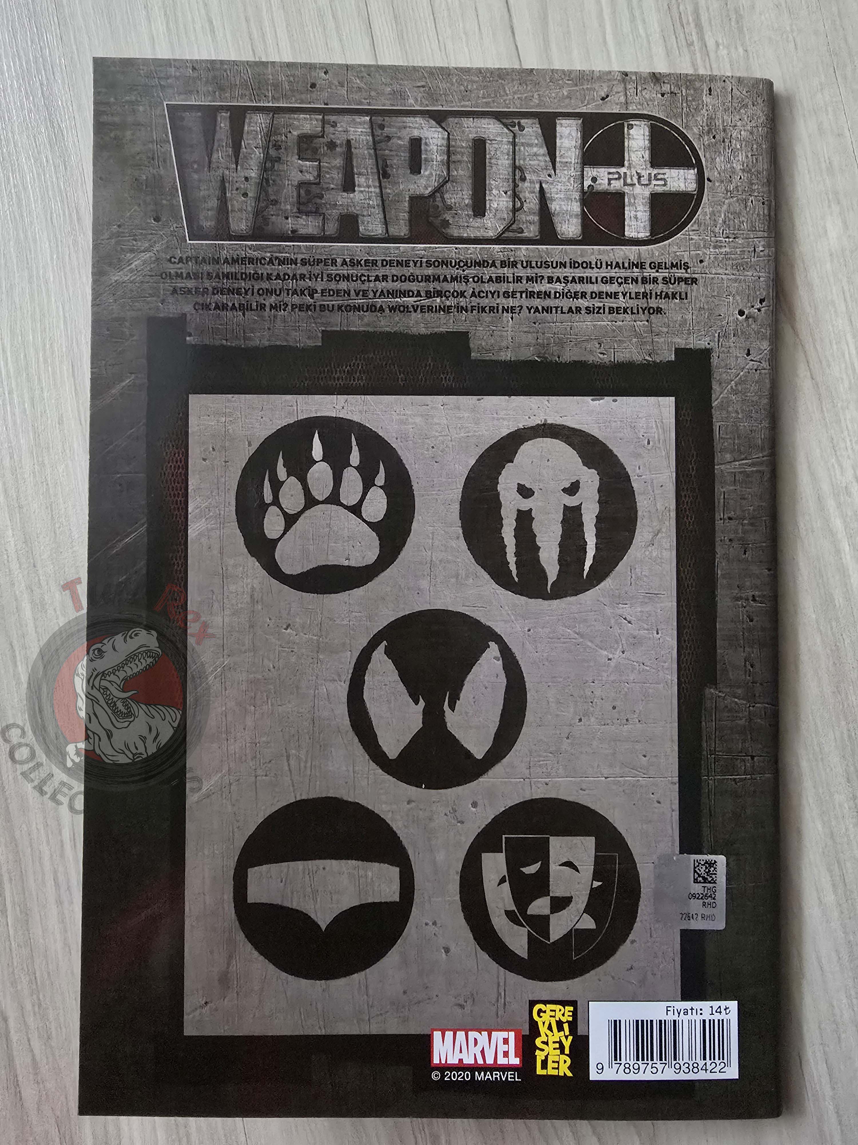 Wolverine + Captain America: Weapon Plus Turkish Comic Turkey X-Men