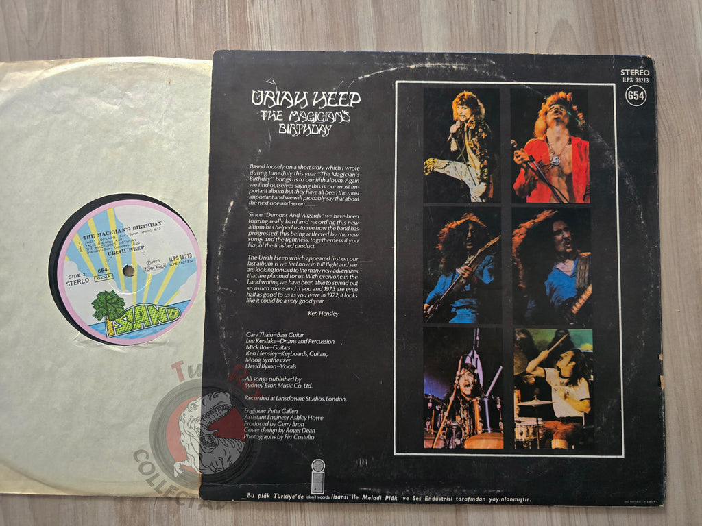 Uriah Heep – The Magician's Birthday Turkish Pressing Vinyl Turkey Edition