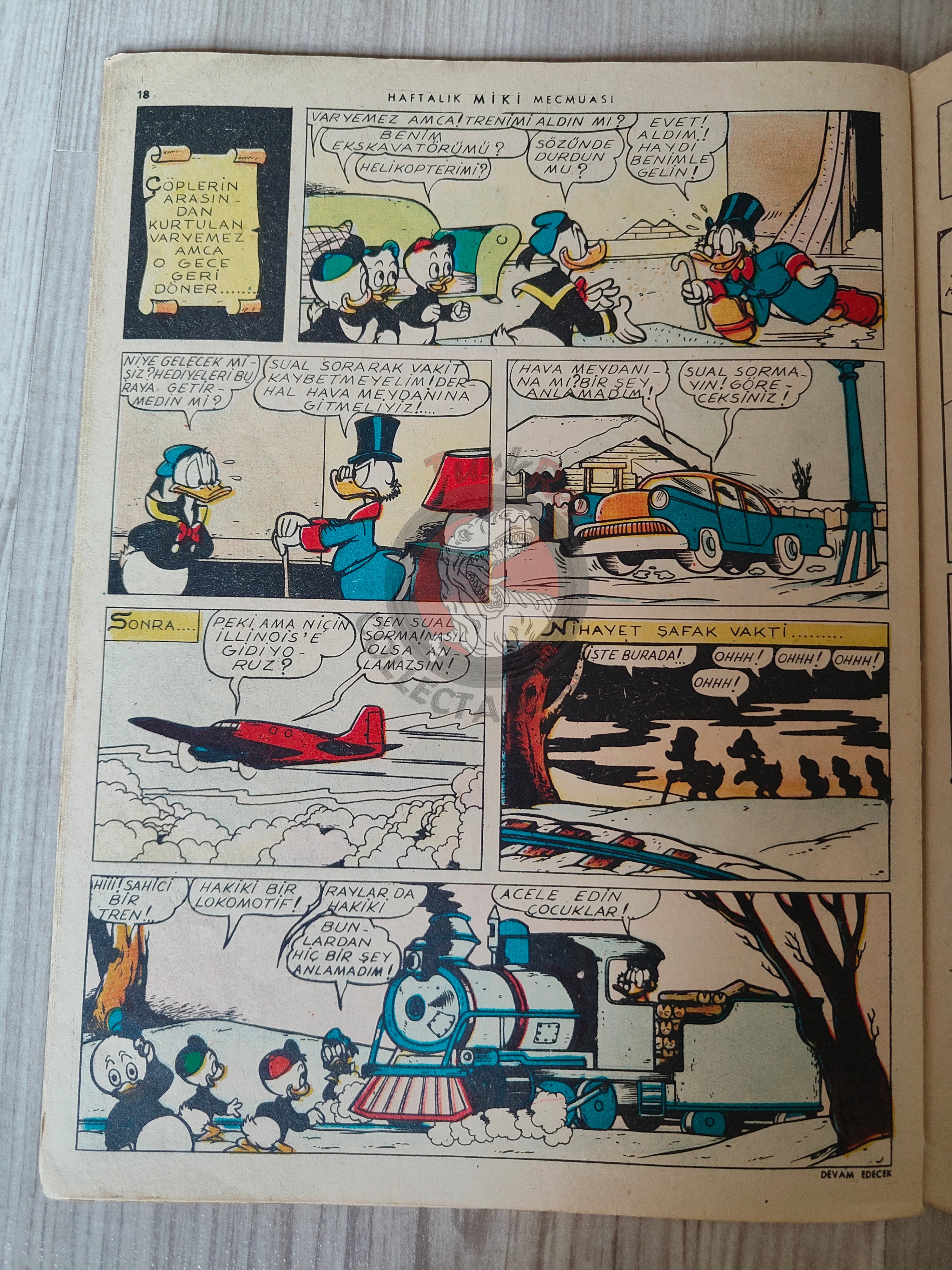Mickey Mouse Mag #50 1962 Turkish Comic Turkey Walt Disney Donald Duck