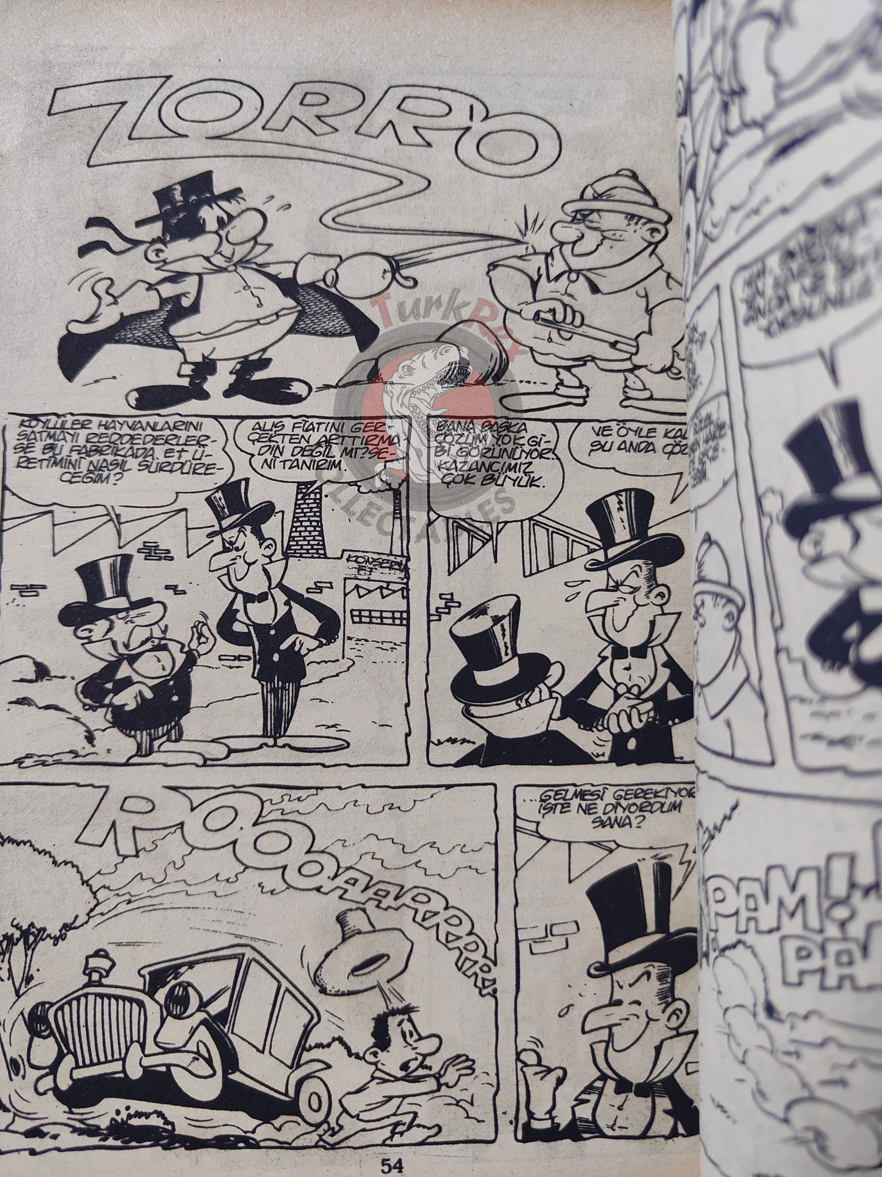 Zorro #8 1980s Turkish Comic Turkey Il Segno di Zorro + Parody