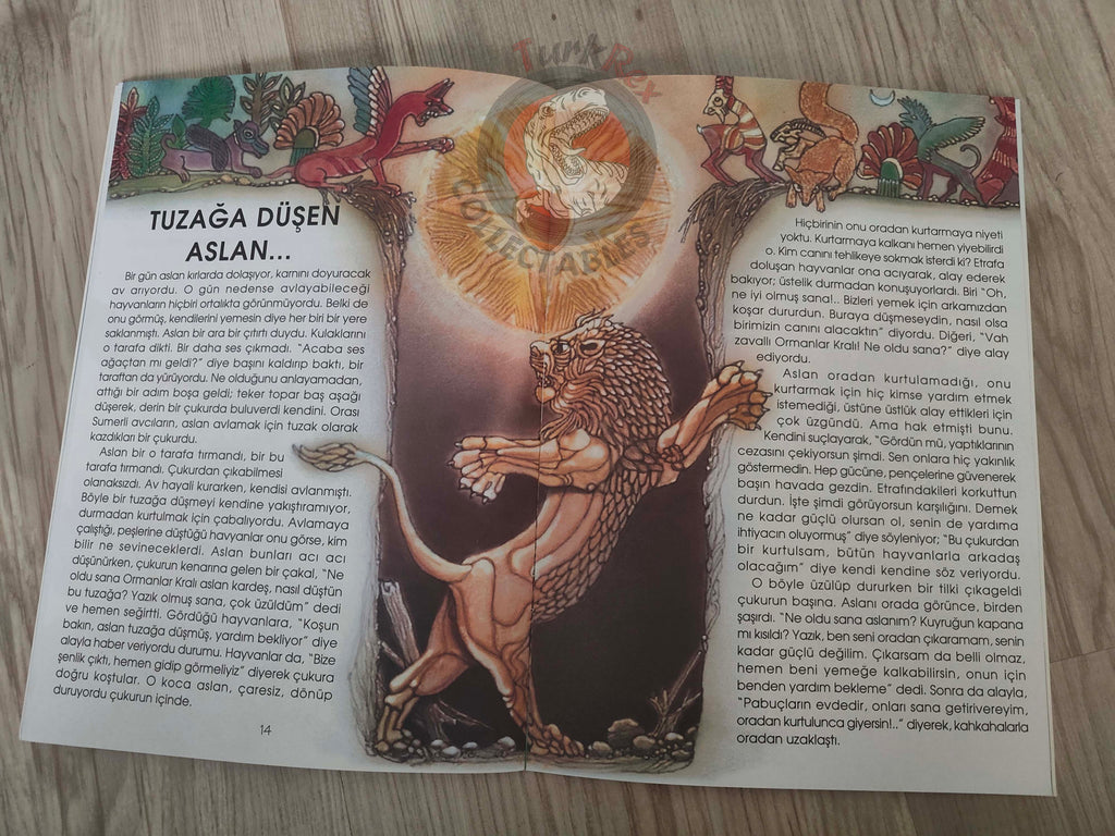 Muazzez İlmiye Çığ – Sumerian Animal Fables 2007 Turkish Book Turkey Illustrated
