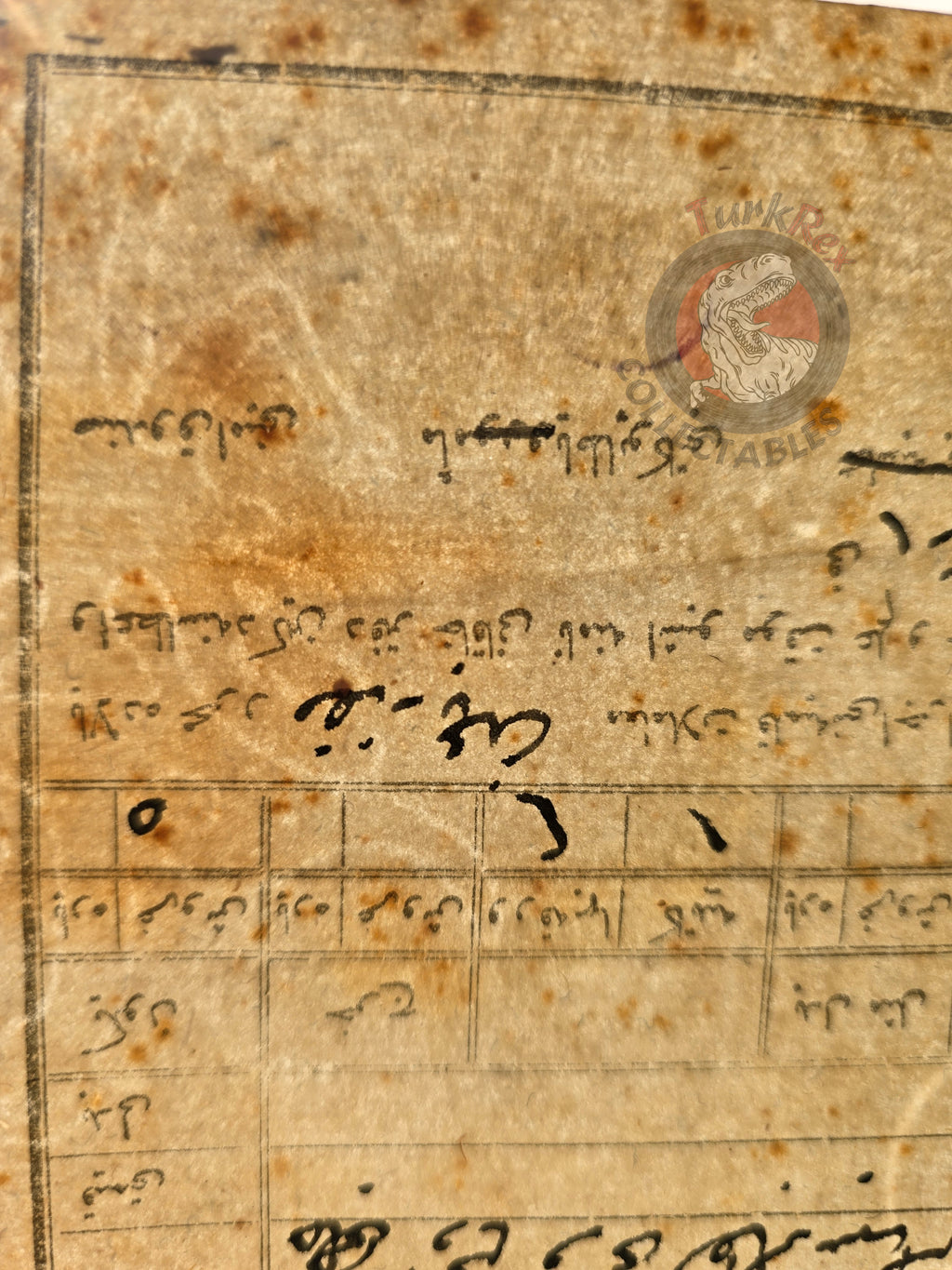 Ottoman 1889 Land Deed Vineyard in Amasya Köprü Title Deed