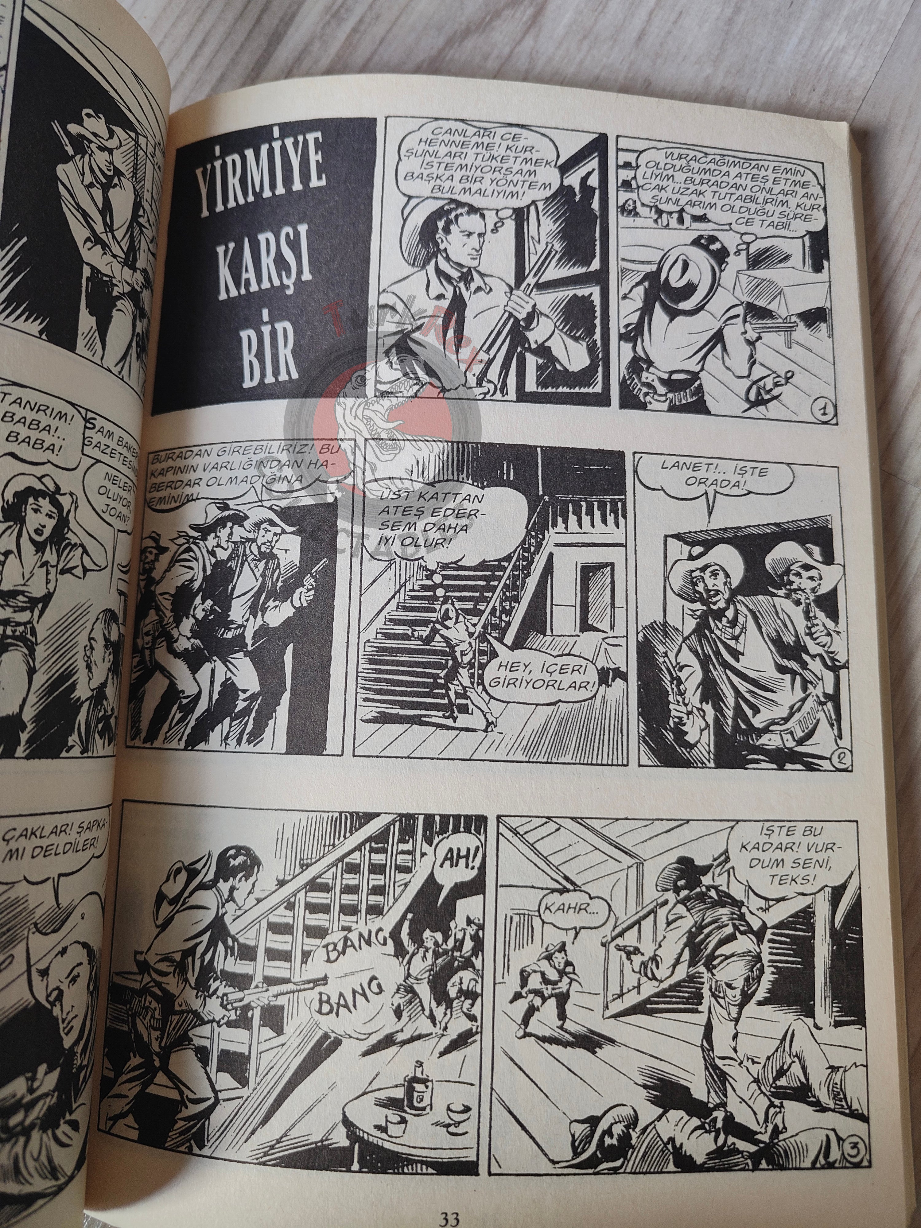 Tex #2 Uno Contro Venti 2004 Turkish Comic Turkey Bonelli Willer