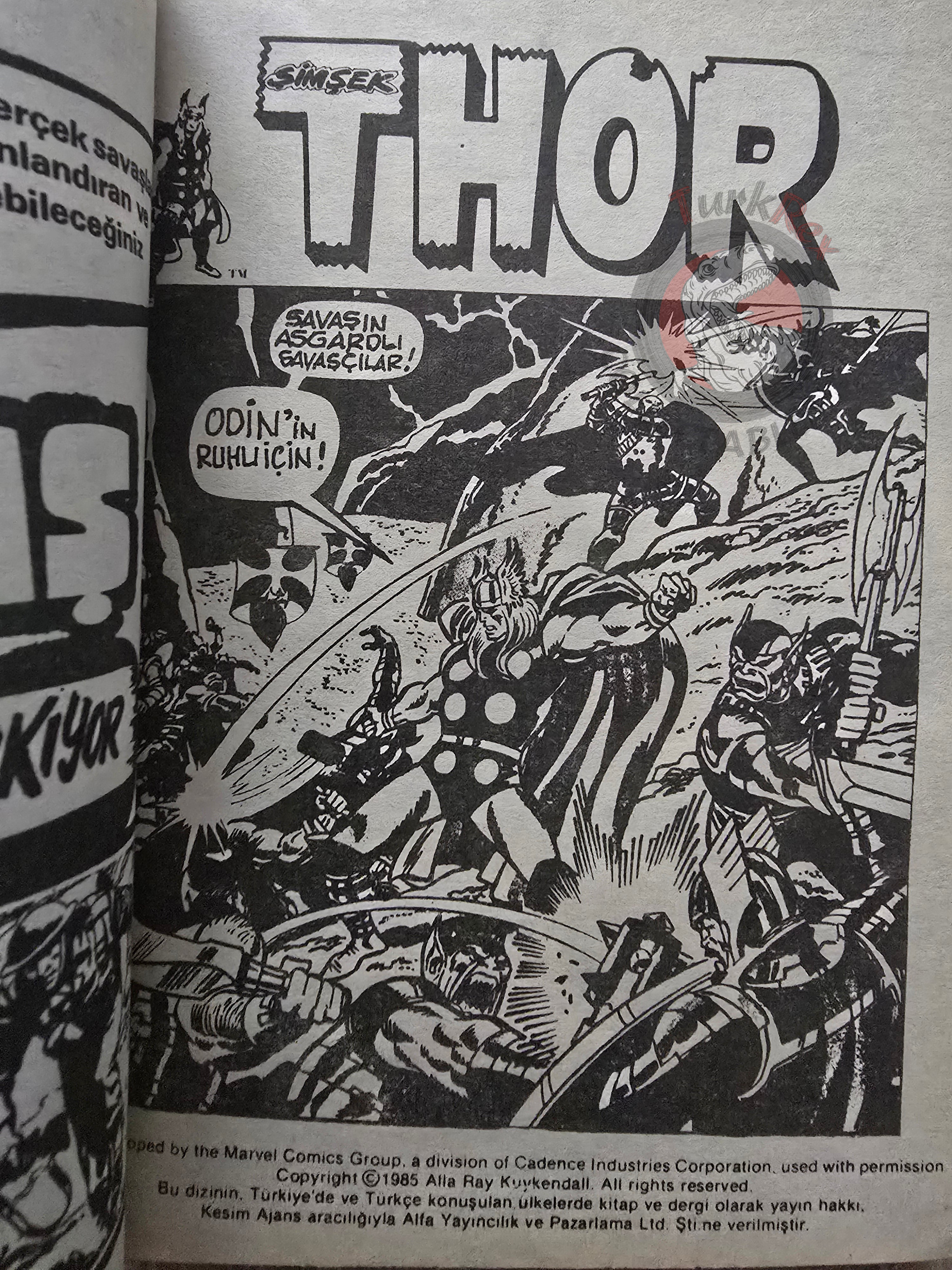 Thor Vol #3 1987 Turkish Comic Turkey The Mighty Thor #197–204 cover #195