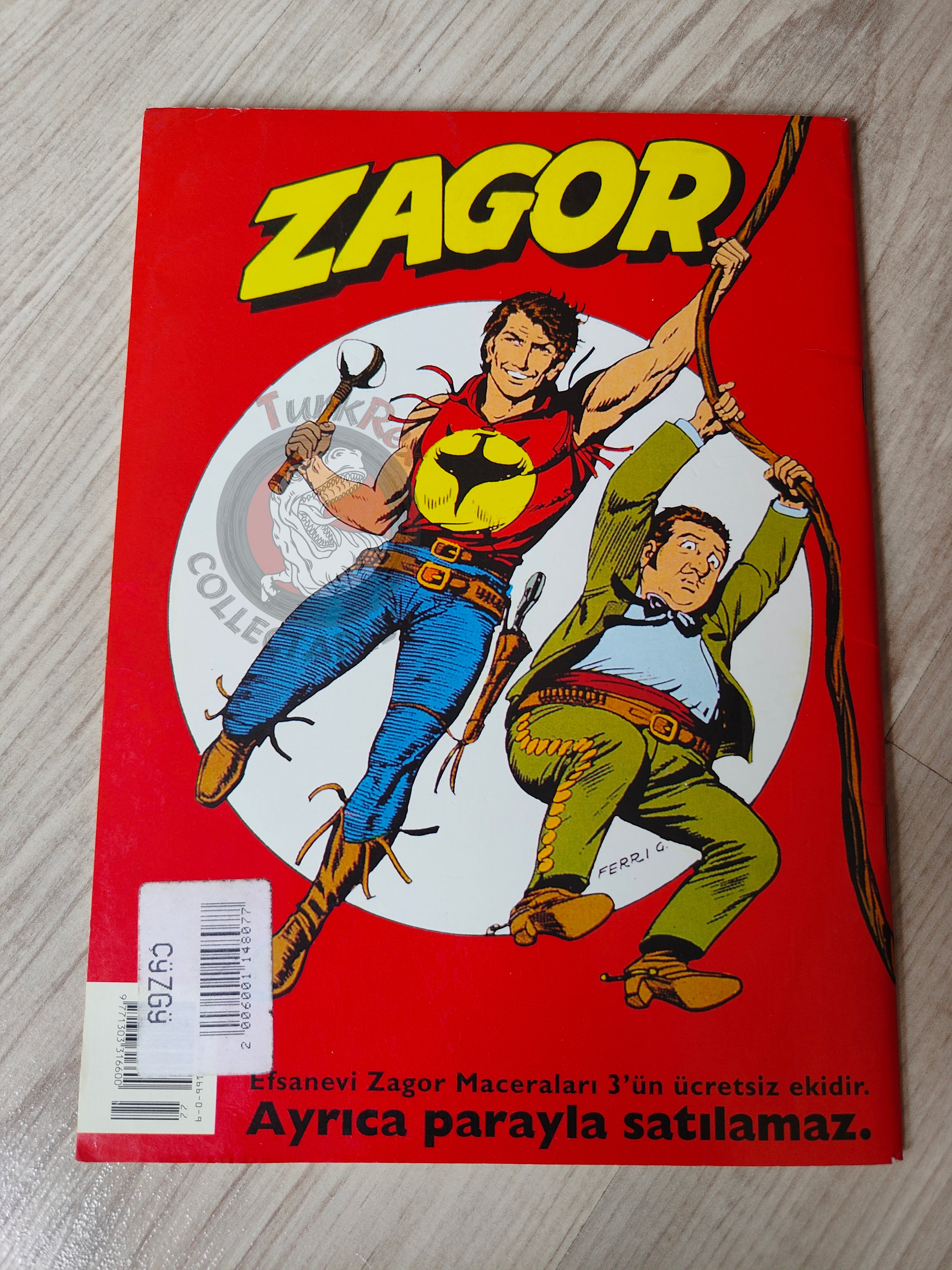 Zagor Digging Bill #1 2003 L’Eredità del Pirata Turkish Comic Turkey