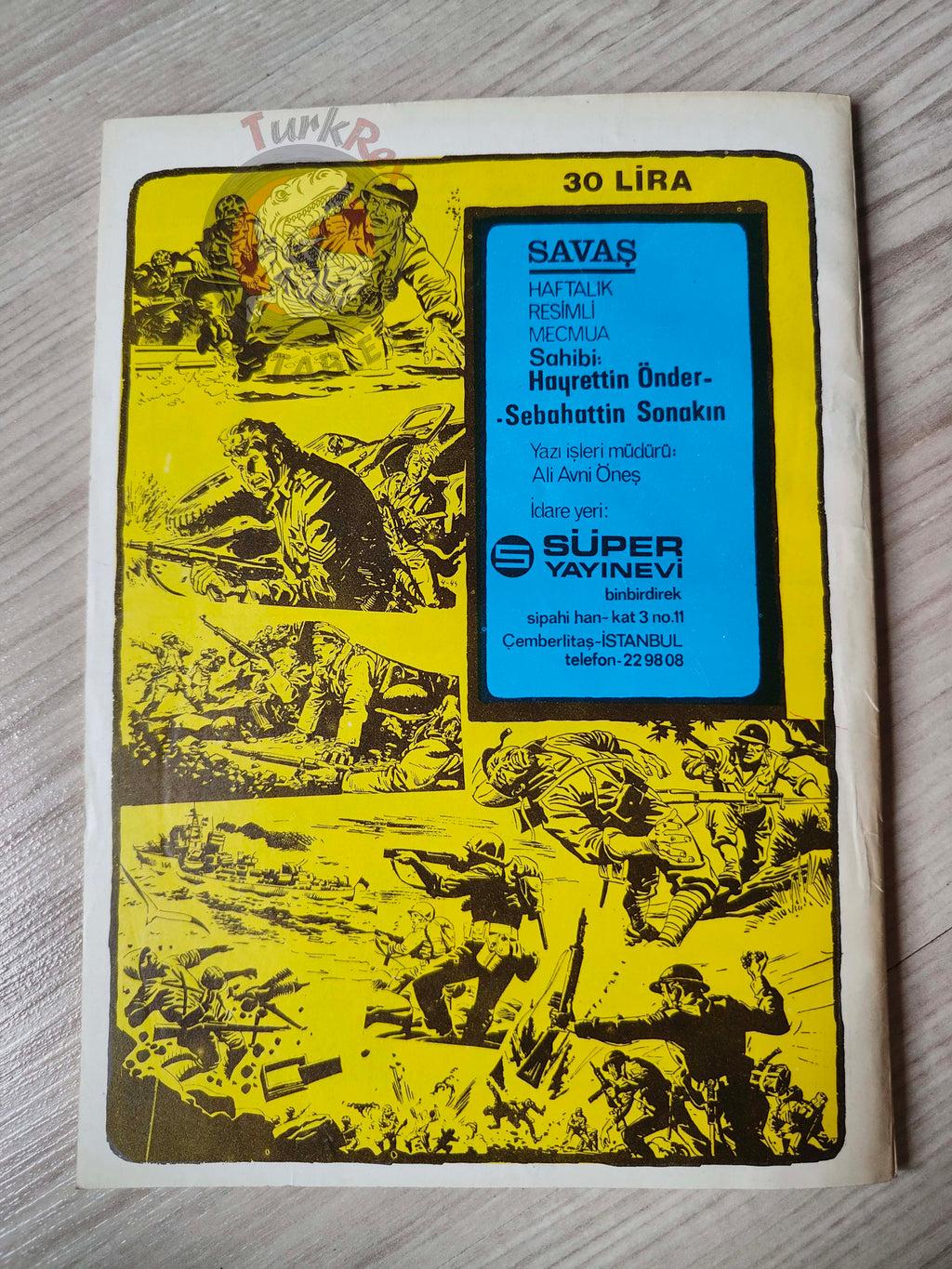 War Picture Library #2 1981 Turkish Comic Turkey WW2 stories