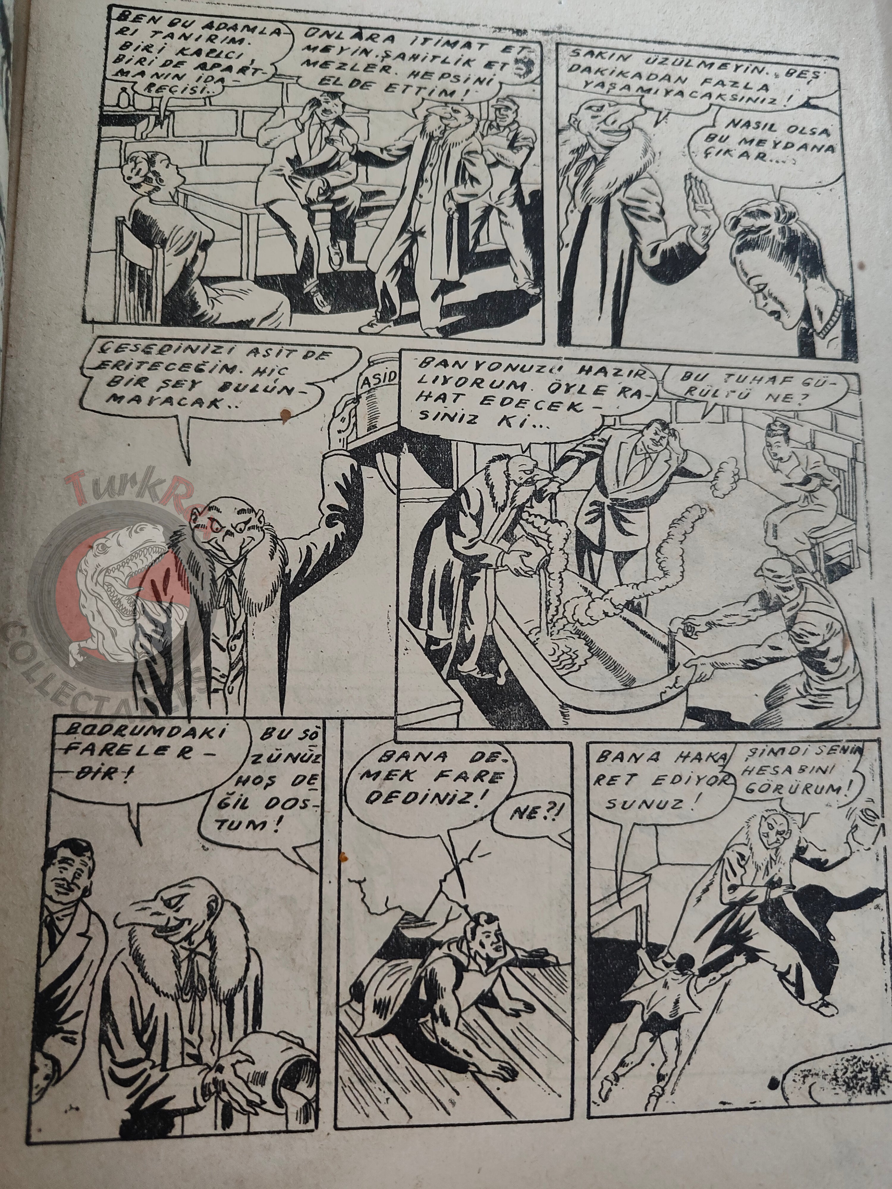 1001 Özel #6 1950 Mandrake the Magician Turkish Comic Mag Turkey