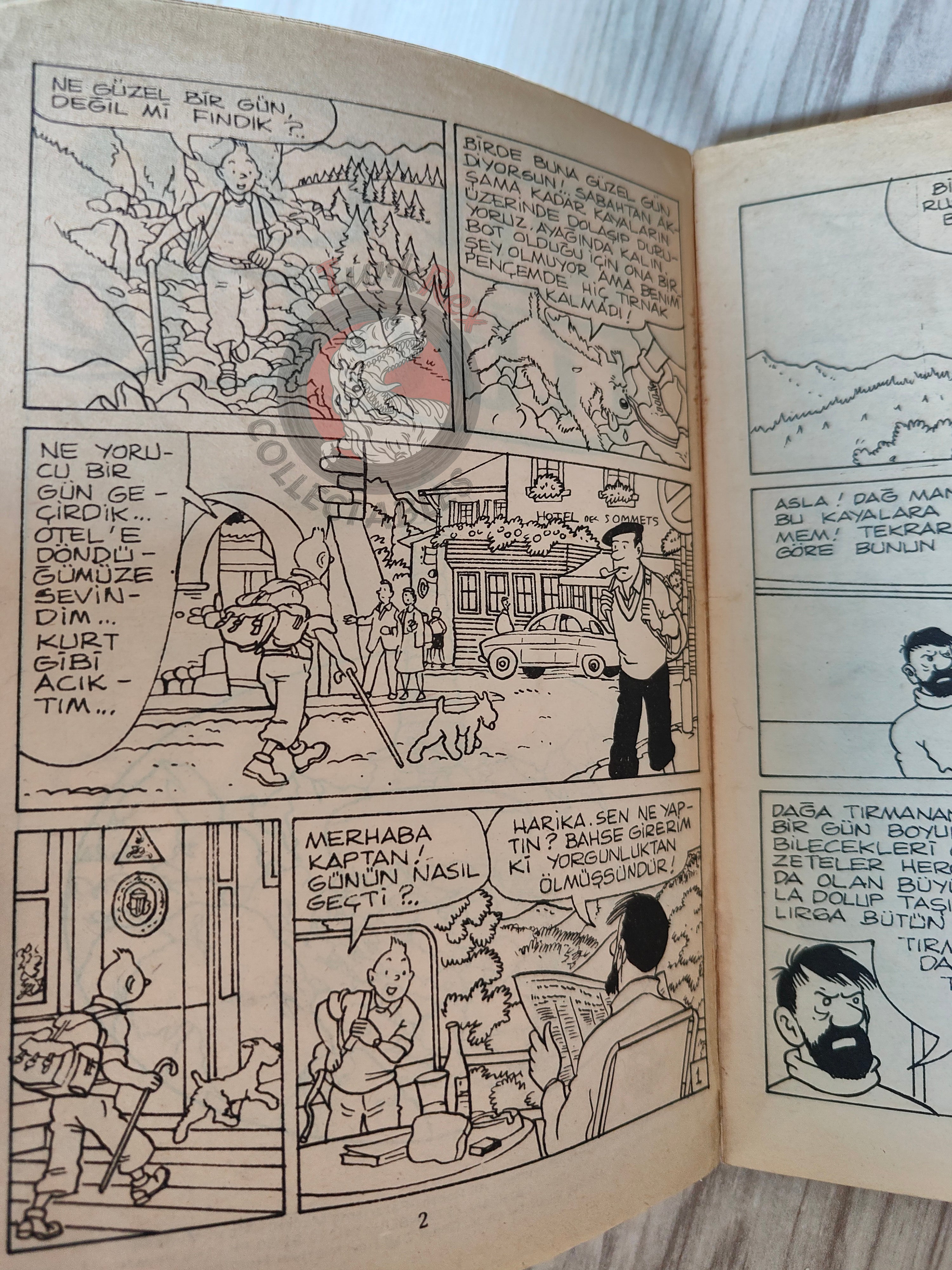 Tintin – Tintin in Tibet early 1980s Turkish Edition Comic Turkey