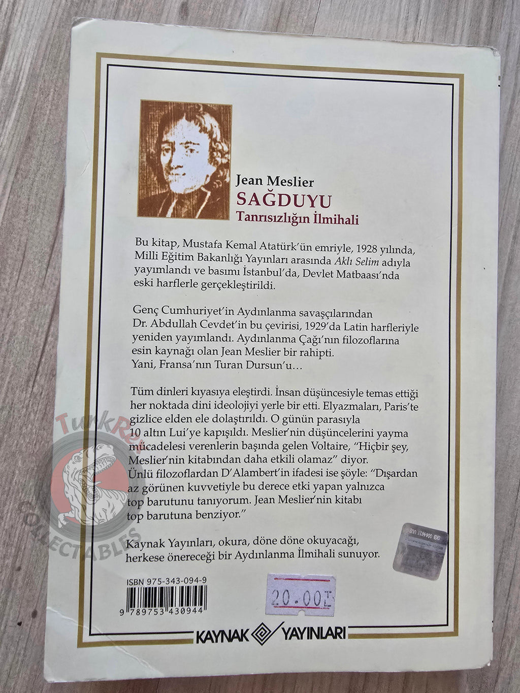 Jean Meslier – Superstition in All Ages 2005 Turkish Book Turkey