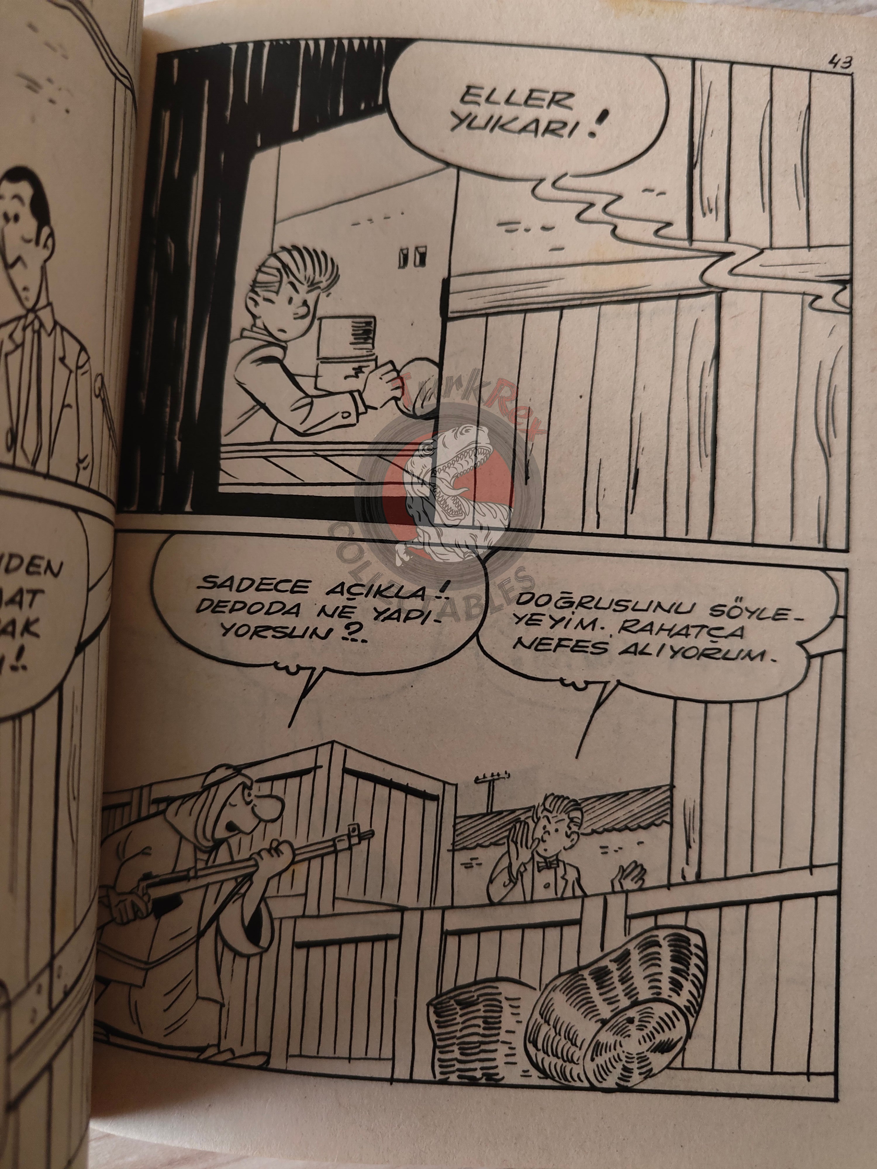 Lucky Luke #10 La Ville Fantôme 1972 Turkish Comic Turkey Gil Jourdan Gaston