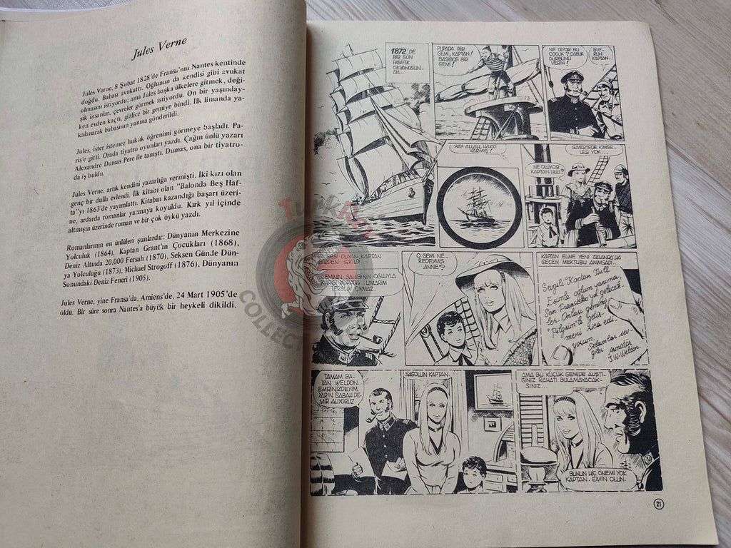 Milliyet Çocuk #15 1979 Turkish Comic Turkey Joyas Literarias Juveniles #101 Jules Verne