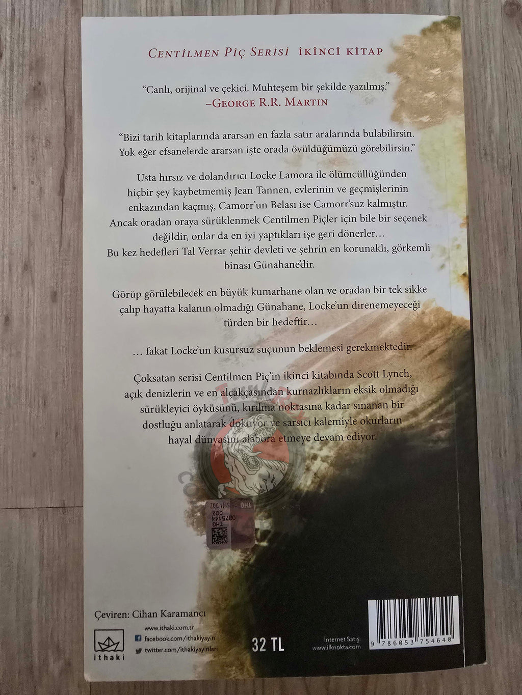 Scott Lynch – Red Seas Under Red Skies 2015 1st Turkish Book Turkey Gentleman Bastard