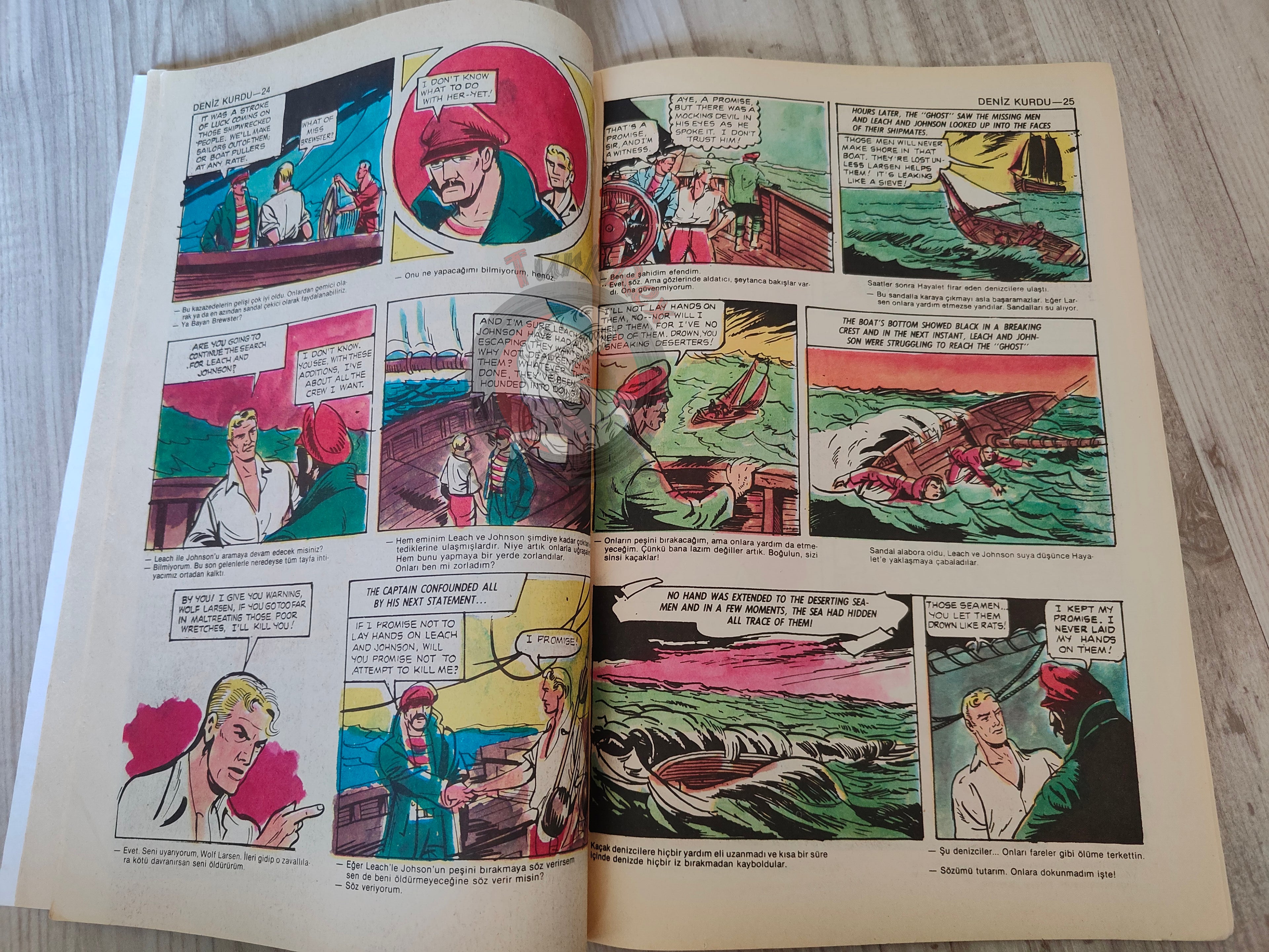 The Sea Wolf – Jack London Turkish Comic Turkey Classics Illustrated