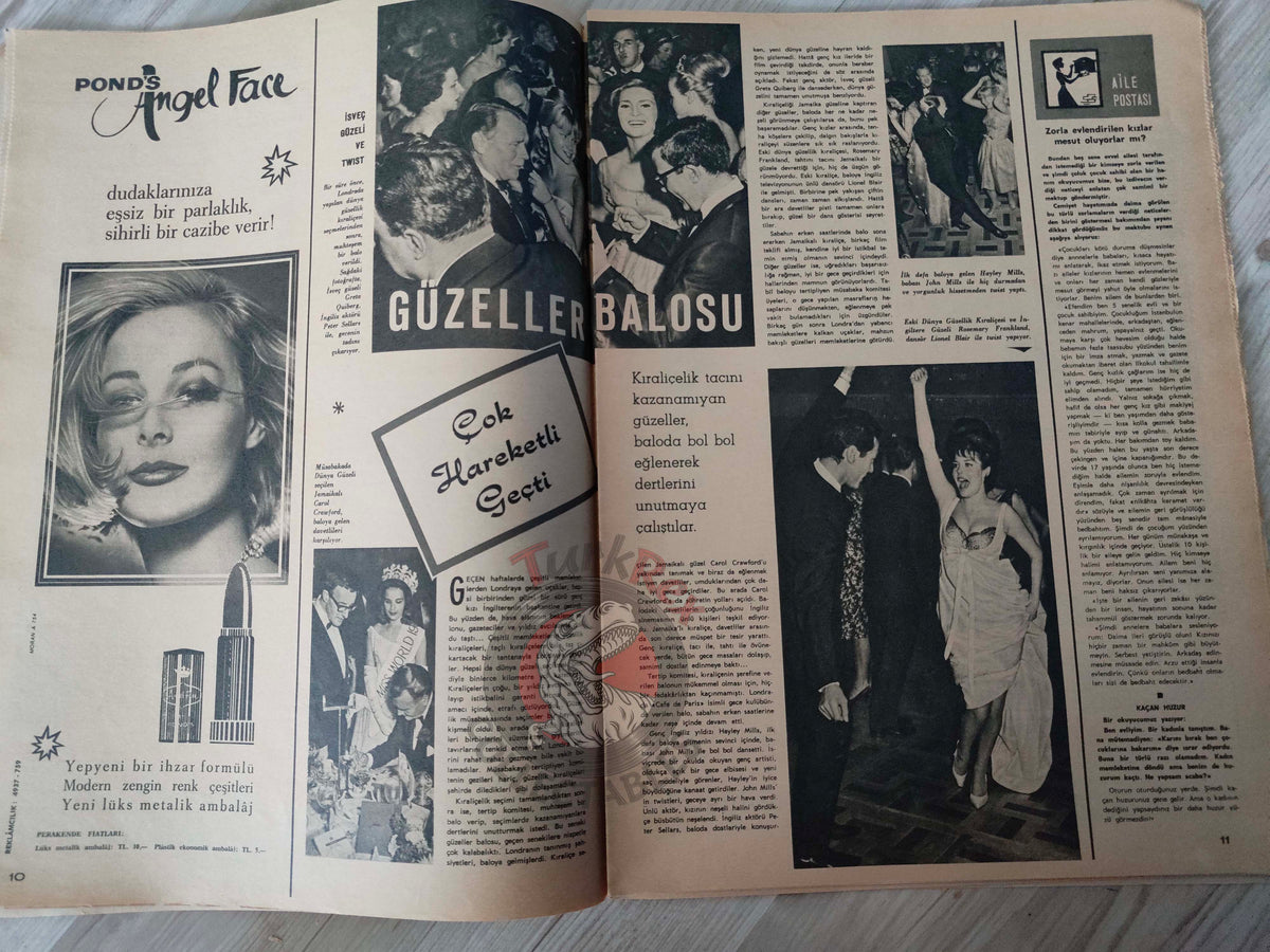 Hayat 1963 Assassination President John F. Kennedy Turkish Mag Turkey USA