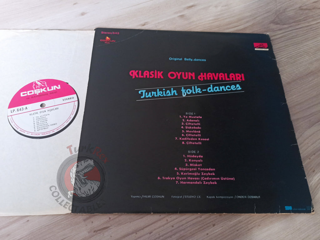 Klasik Oyun Havaları Turkish Folk-Dances Turkish Pressing Vinyl Turkey Edition Belly Dance Oriental