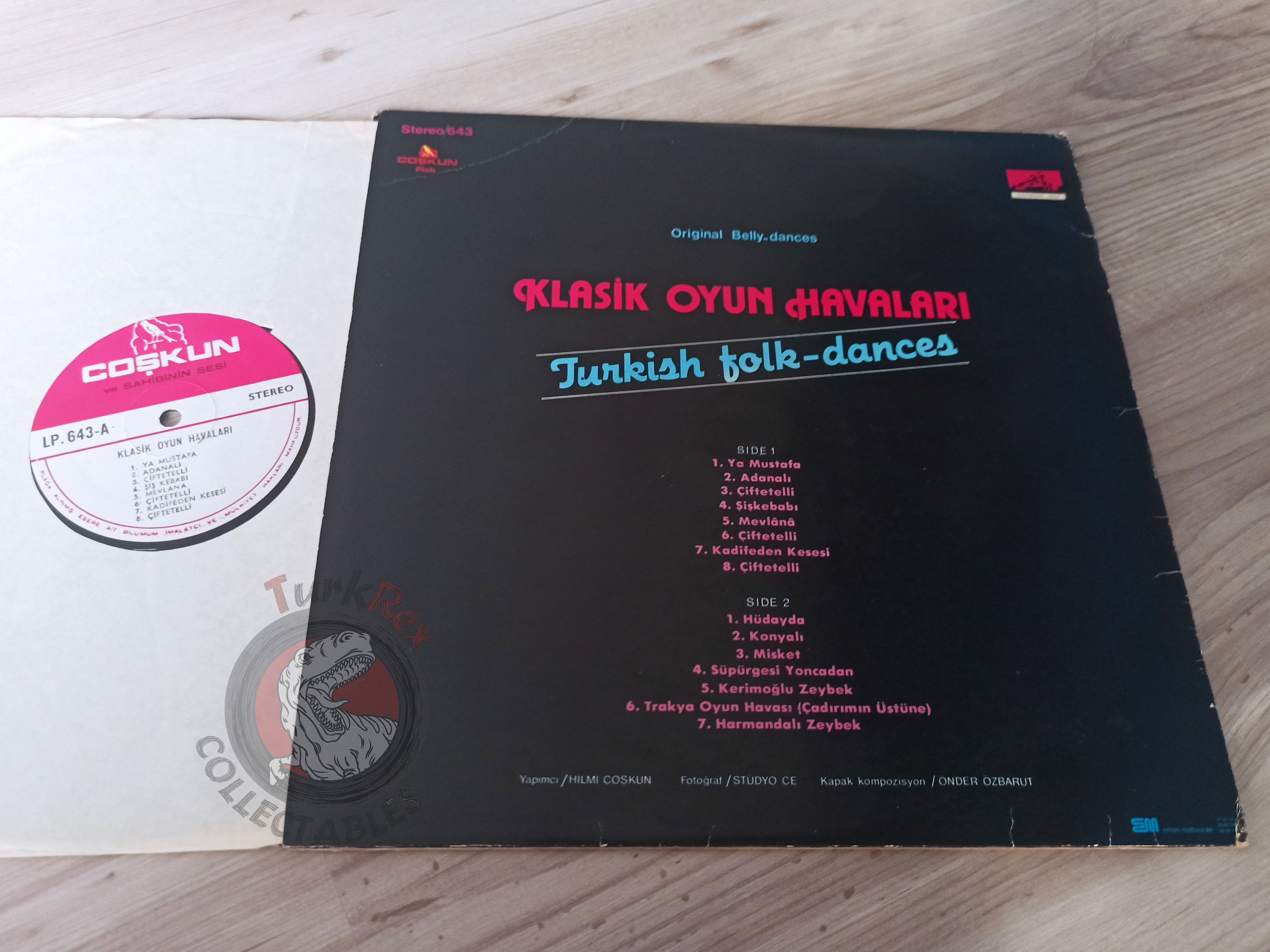 Klasik Oyun Havaları Turkish Folk-Dances Turkish Pressing Vinyl Turkey Edition Belly Dance Oriental