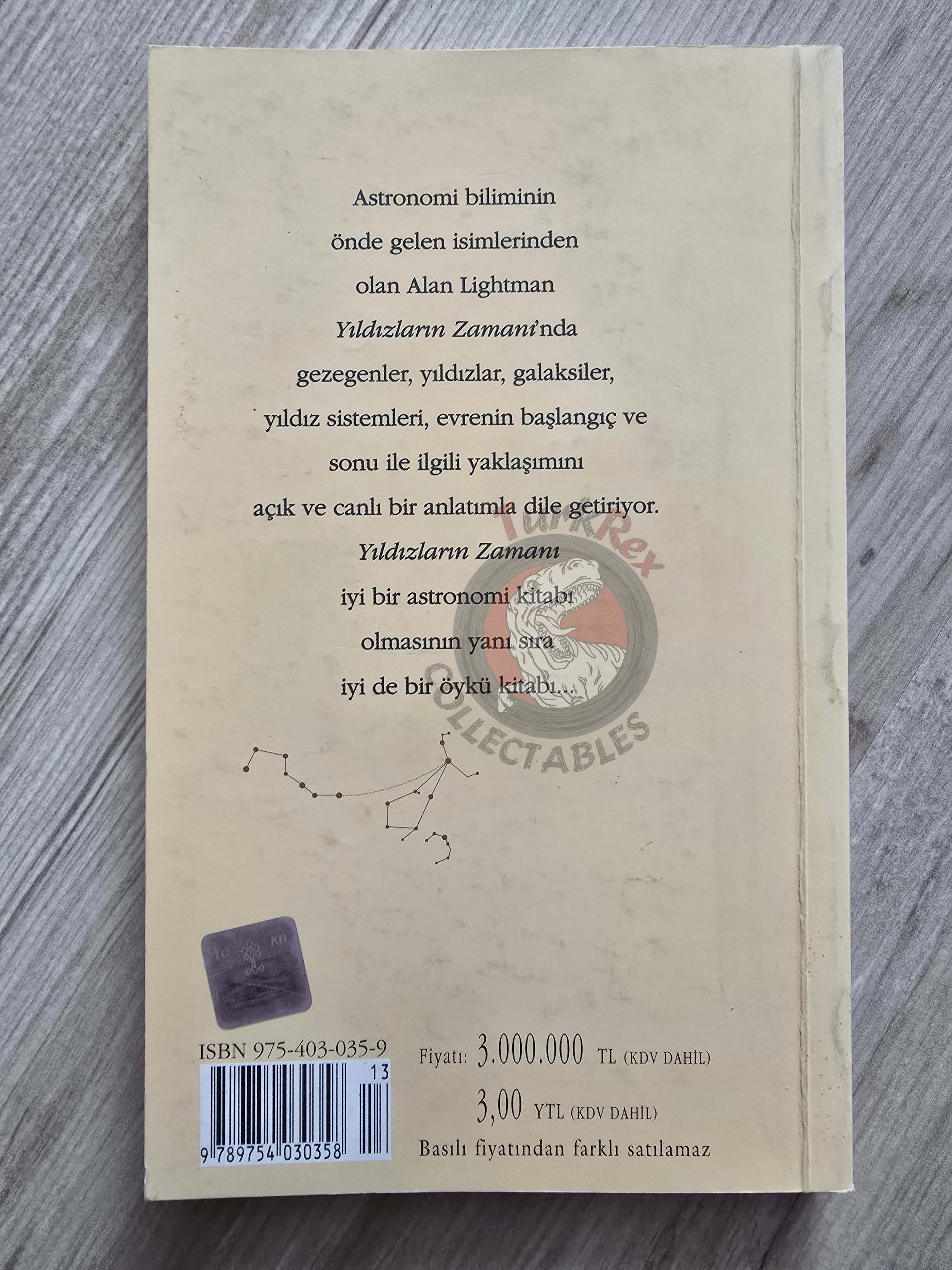 Alan Lightman – Time For The Stars 2004 Turkish Book Turkey