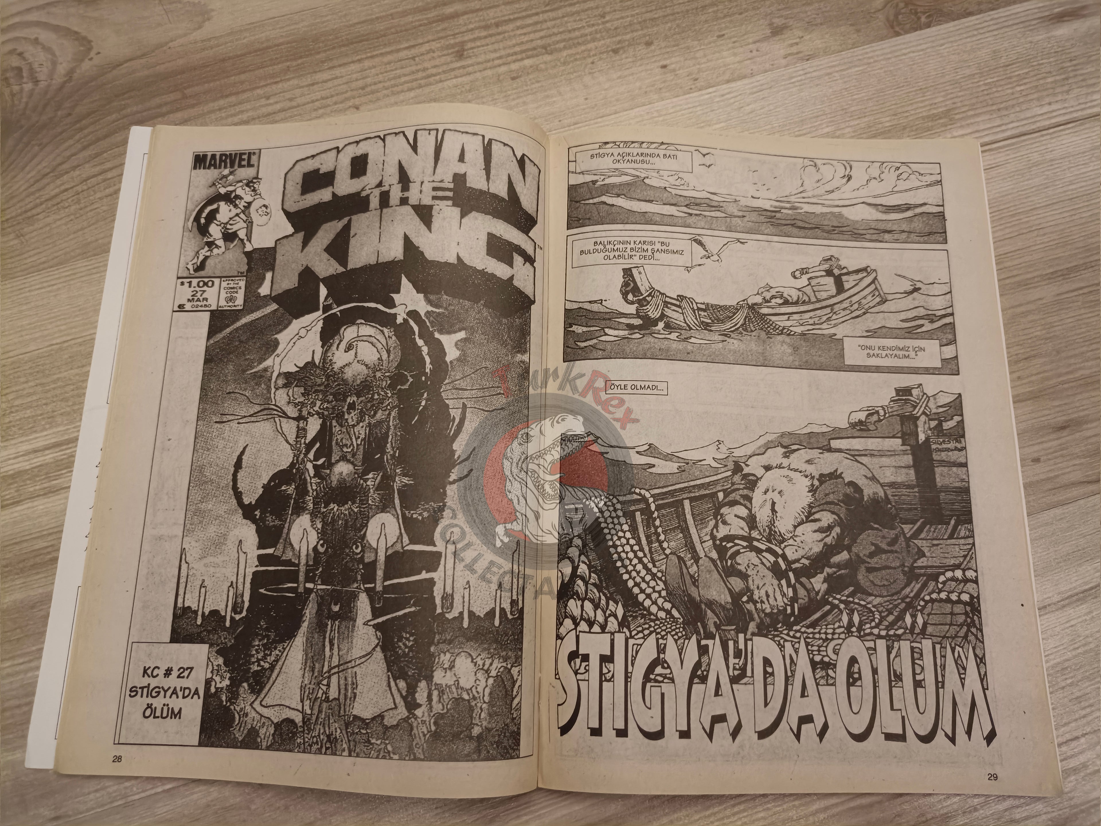 Kral Conan #34 King Conan #26 #27 Turkish Comic Turkey Frank Frazetta Prince Conn