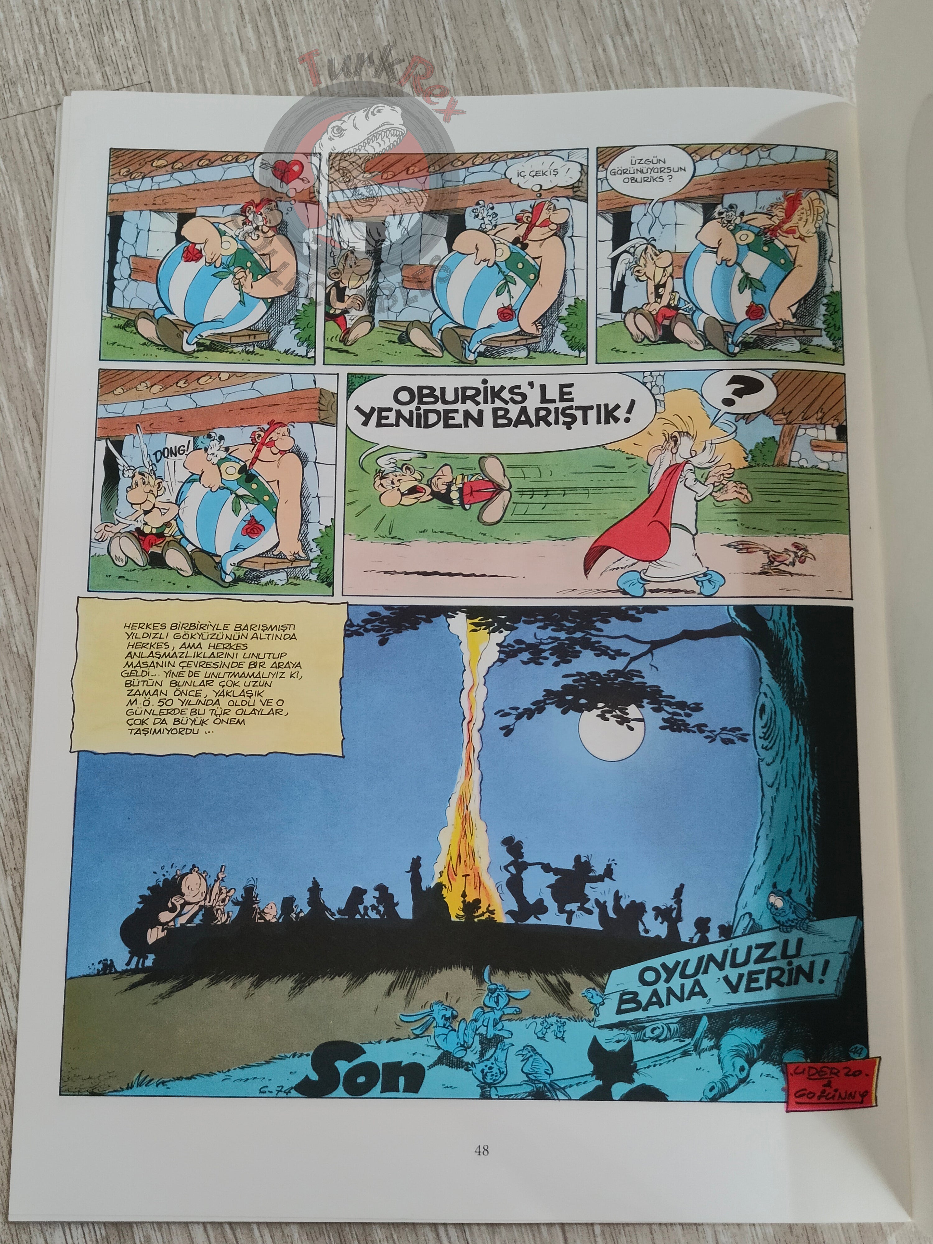 Asterix – Asterix and Caesar’s Gift 1995 1st Edition Turkish Edition Comic Turkey