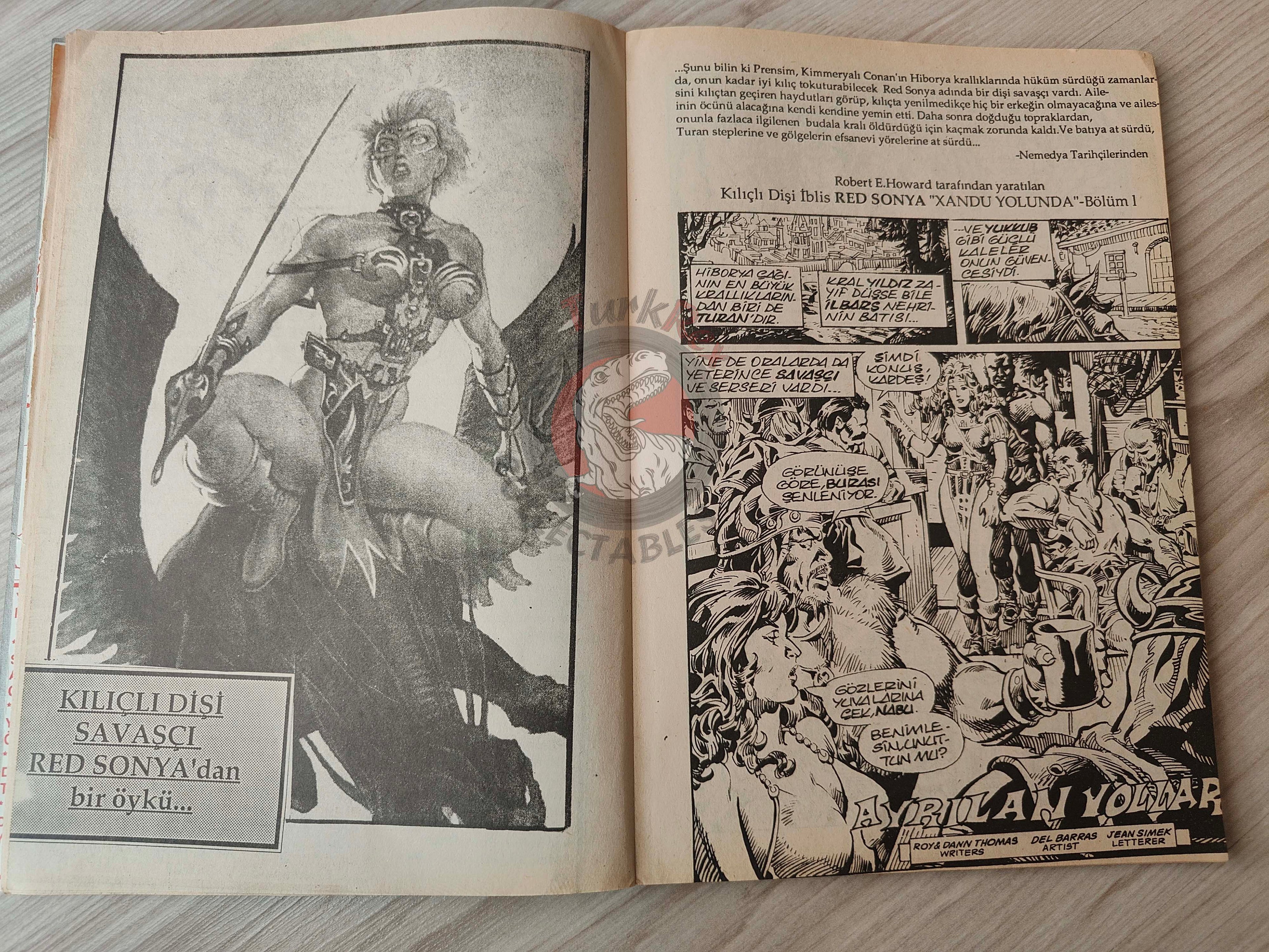 Conan Volume #32 Turkish Comic Turkey Conan & Tarzan Red Sonja #207