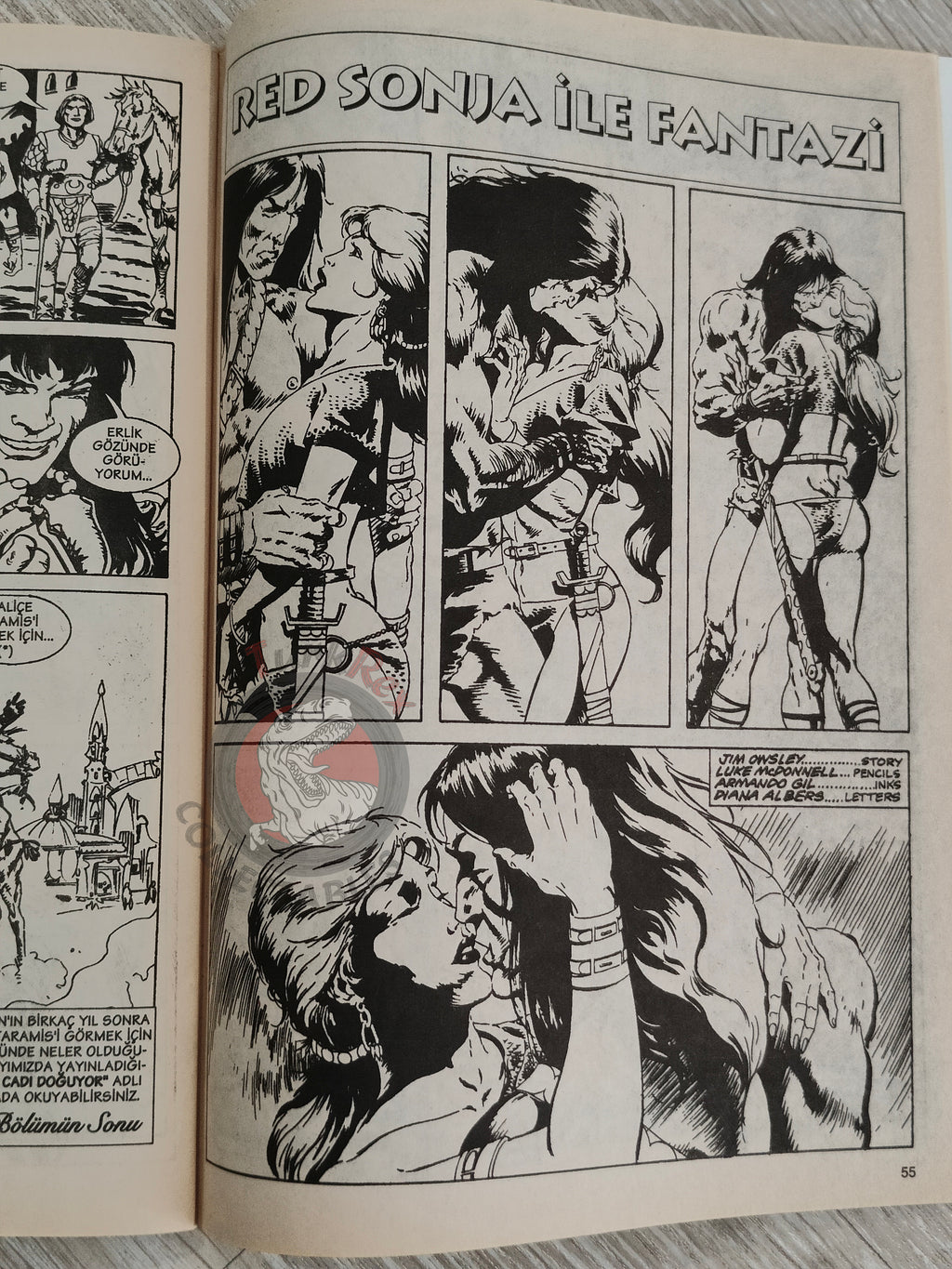 Conan #29 The Savage Sword of Conan #218 Turkish Comic Turkey Red Sonja