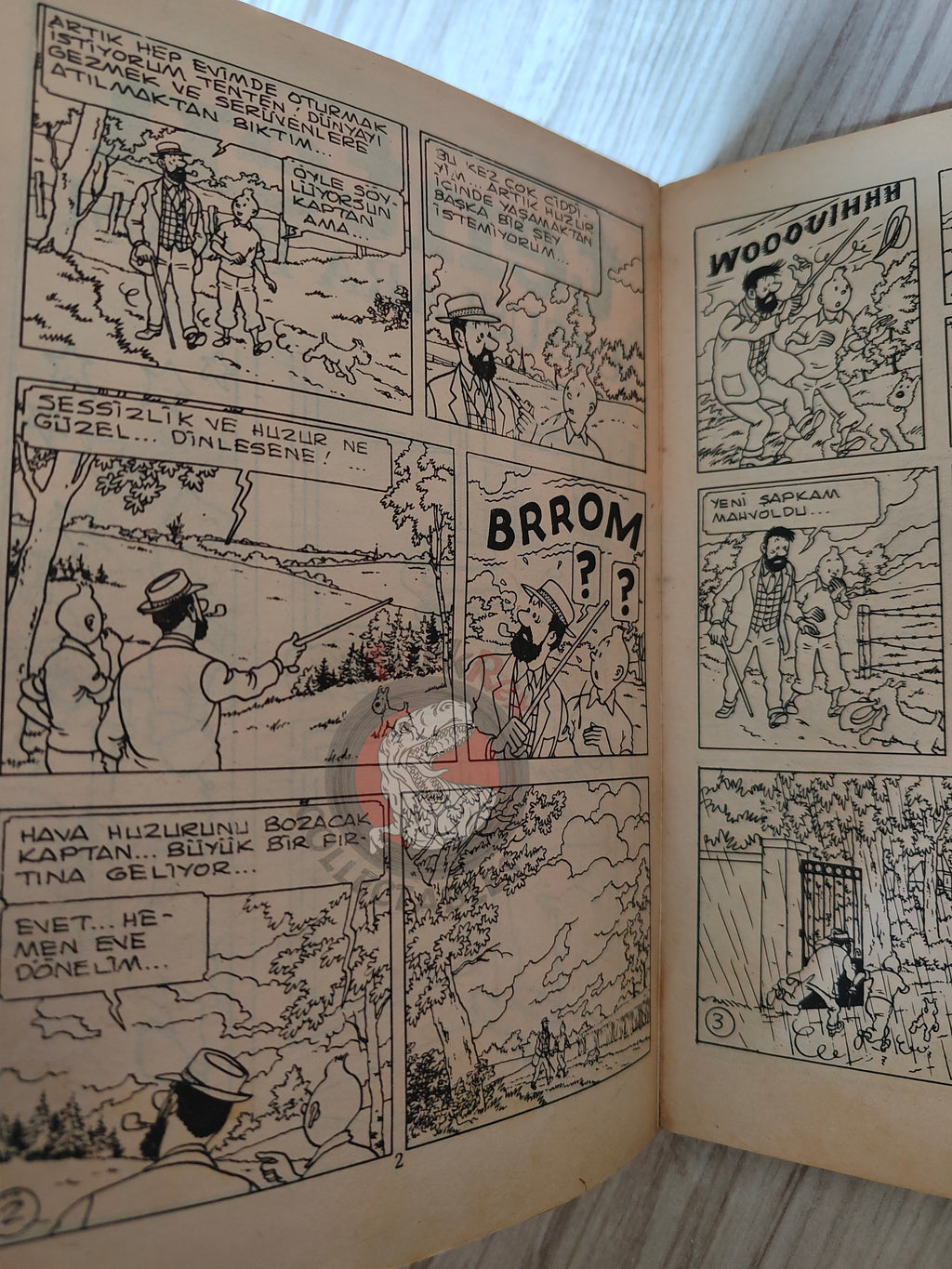 Tintin – The Calculus Affair early 1980s Turkish Edition Comic Turkey