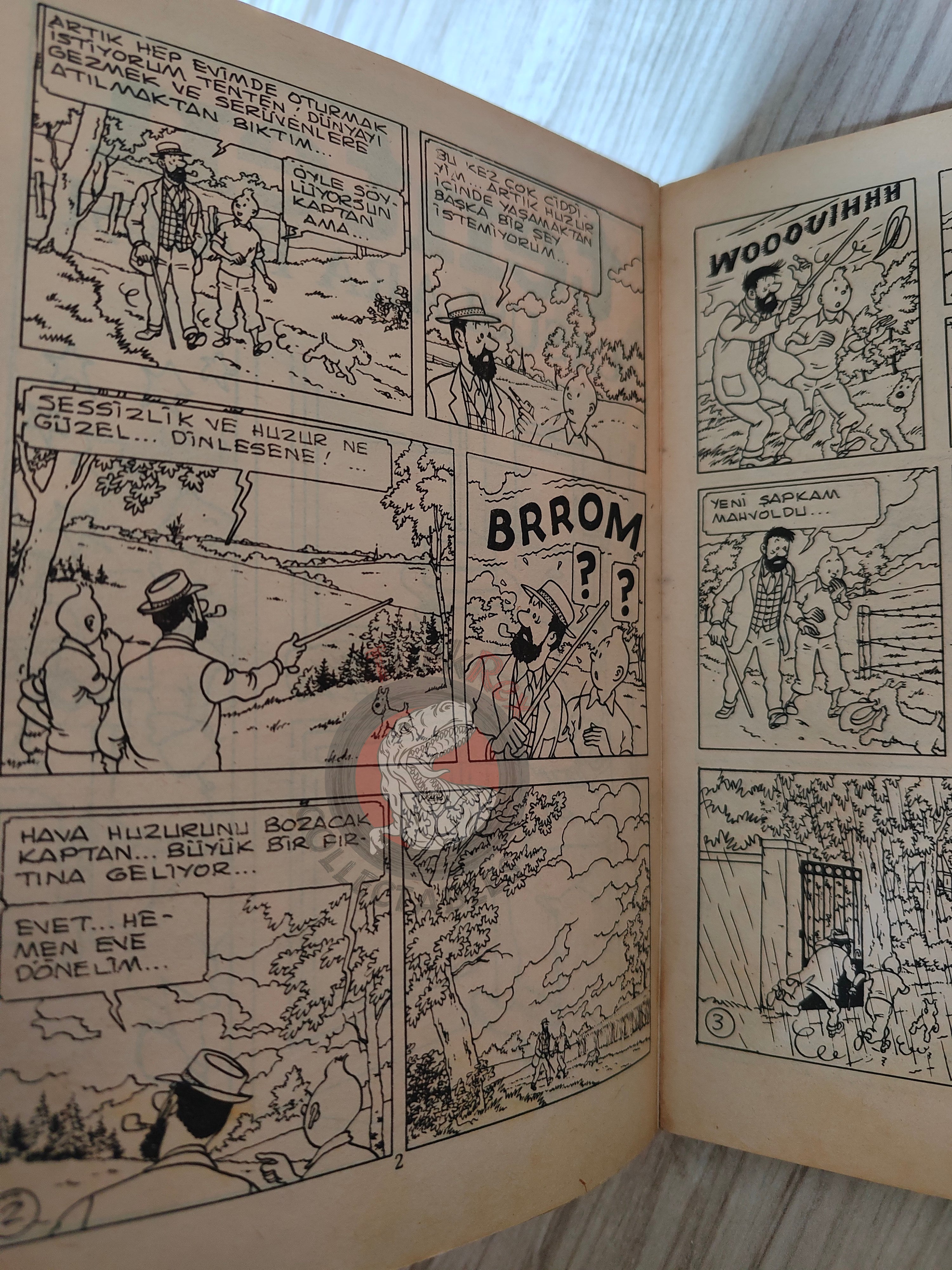 Tintin – The Calculus Affair early 1980s Turkish Edition Comic Turkey