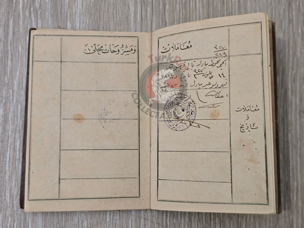 Ottoman Identity Document 1927 Kayseri Greek Rum Citizen Greece with photo