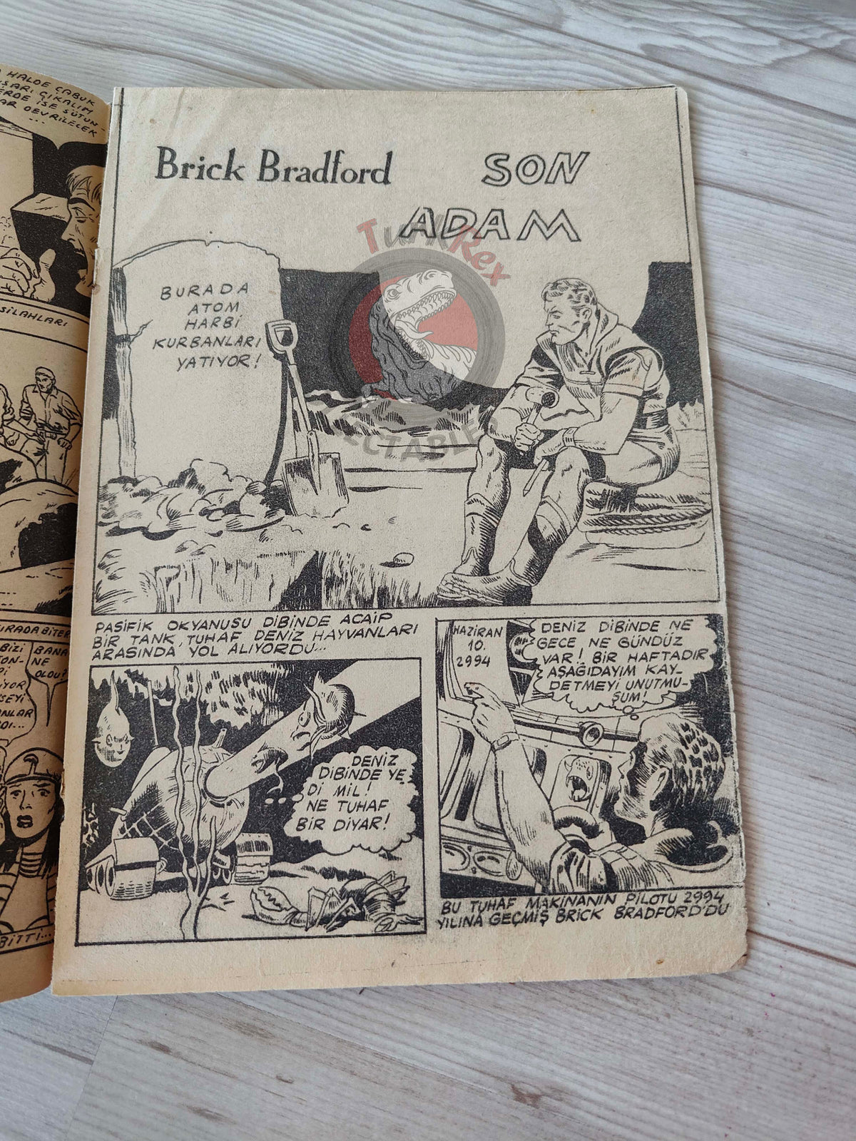 1001 Özel #148 1955 Tarzan - Brick Bradford Turkish Comic Mag Turkey