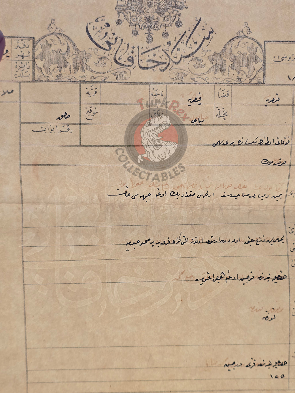 Ottoman 1898 Land Deed House in Kayseri Title Armenian Family 2 watermark