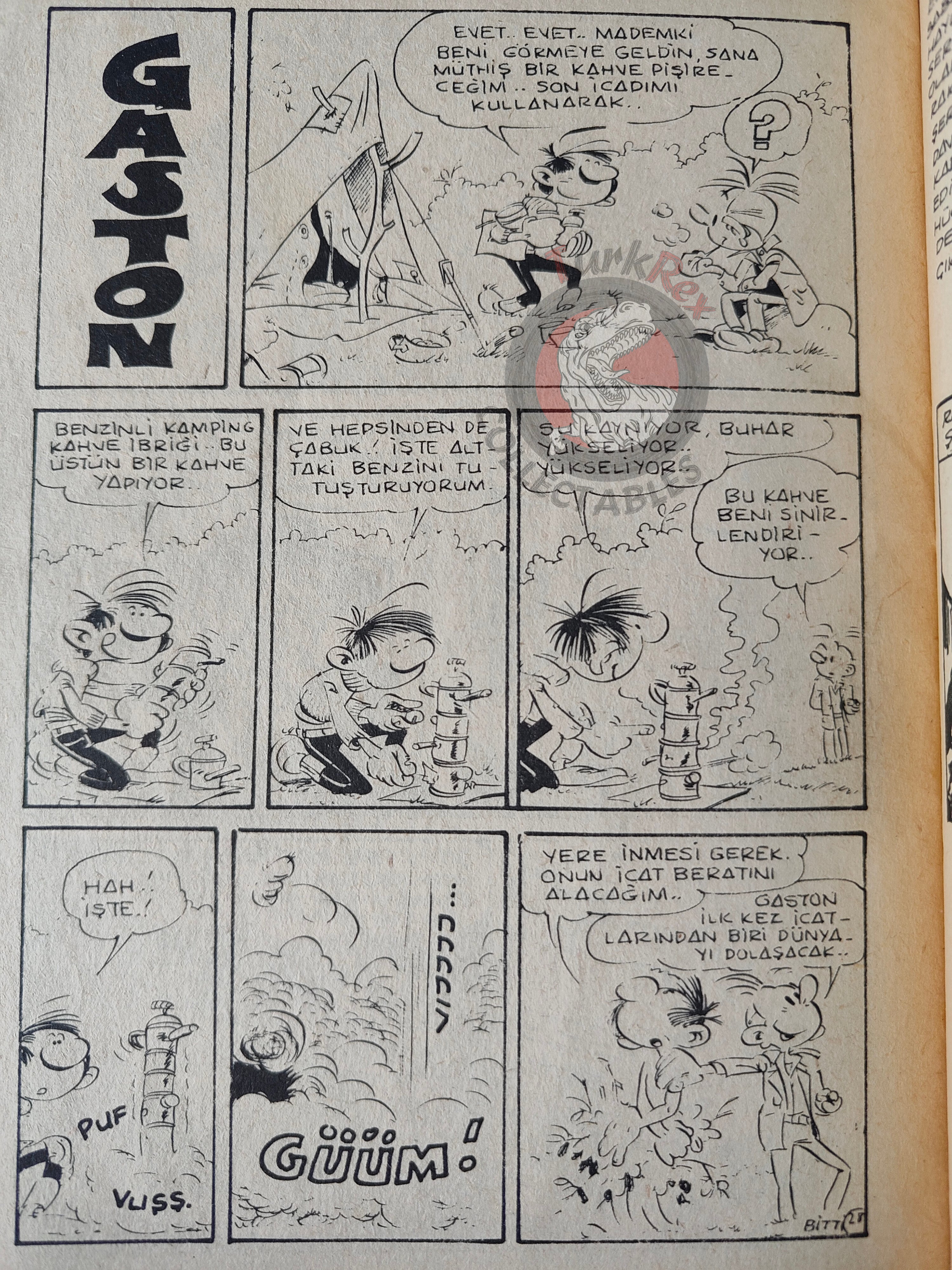 Rakar #13 1974 Turkish Comic Turkey Marcel Navarro Gaston Spirou & Fantasio