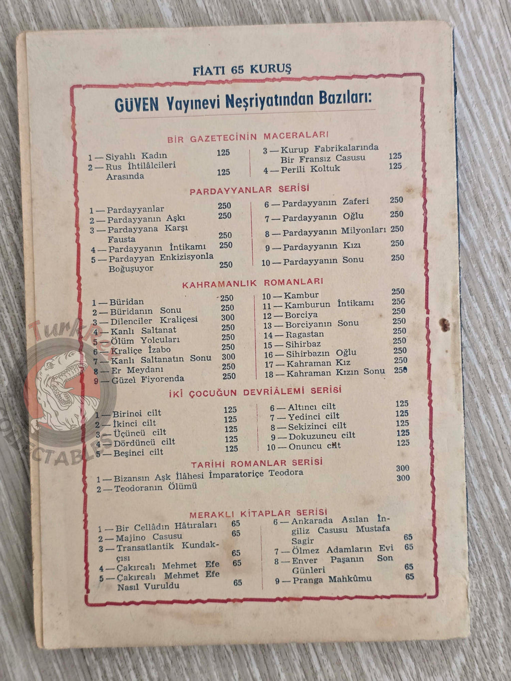 Pierre Boileau – Le Chiffre Mystérieux 1955 1st Turkish Book Turkey