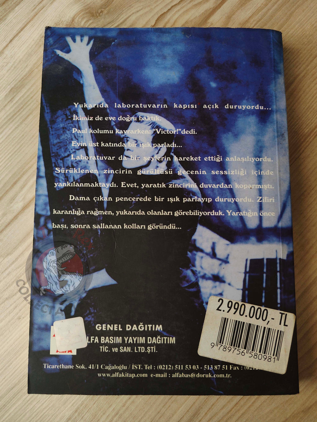 Jean Gennaro – The Curse of Frankenstein 2000 1st Turkish Book Turkey