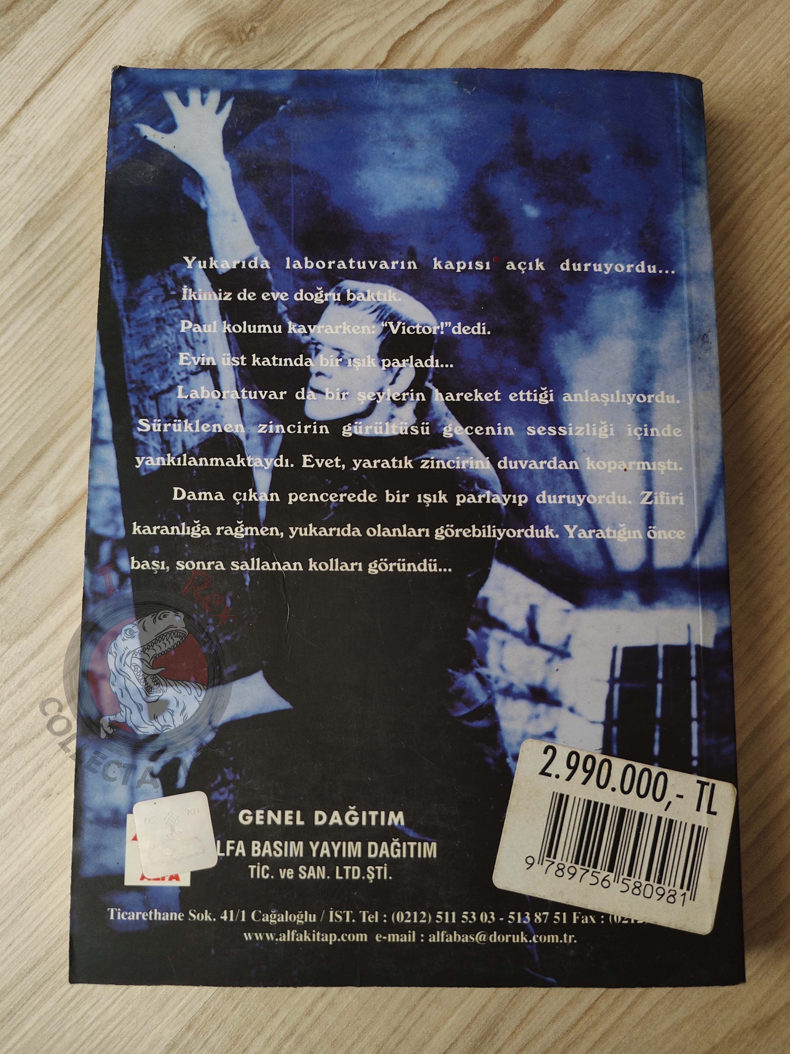 Jean Gennaro – The Curse of Frankenstein 2000 1st Turkish Book Turkey