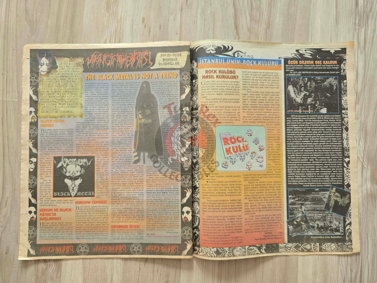 Şebek Fanzine 1998 Ozzy Osbourne  Turkish Mag Turkey Black Sabbath Venom Iron Maiden Slayer