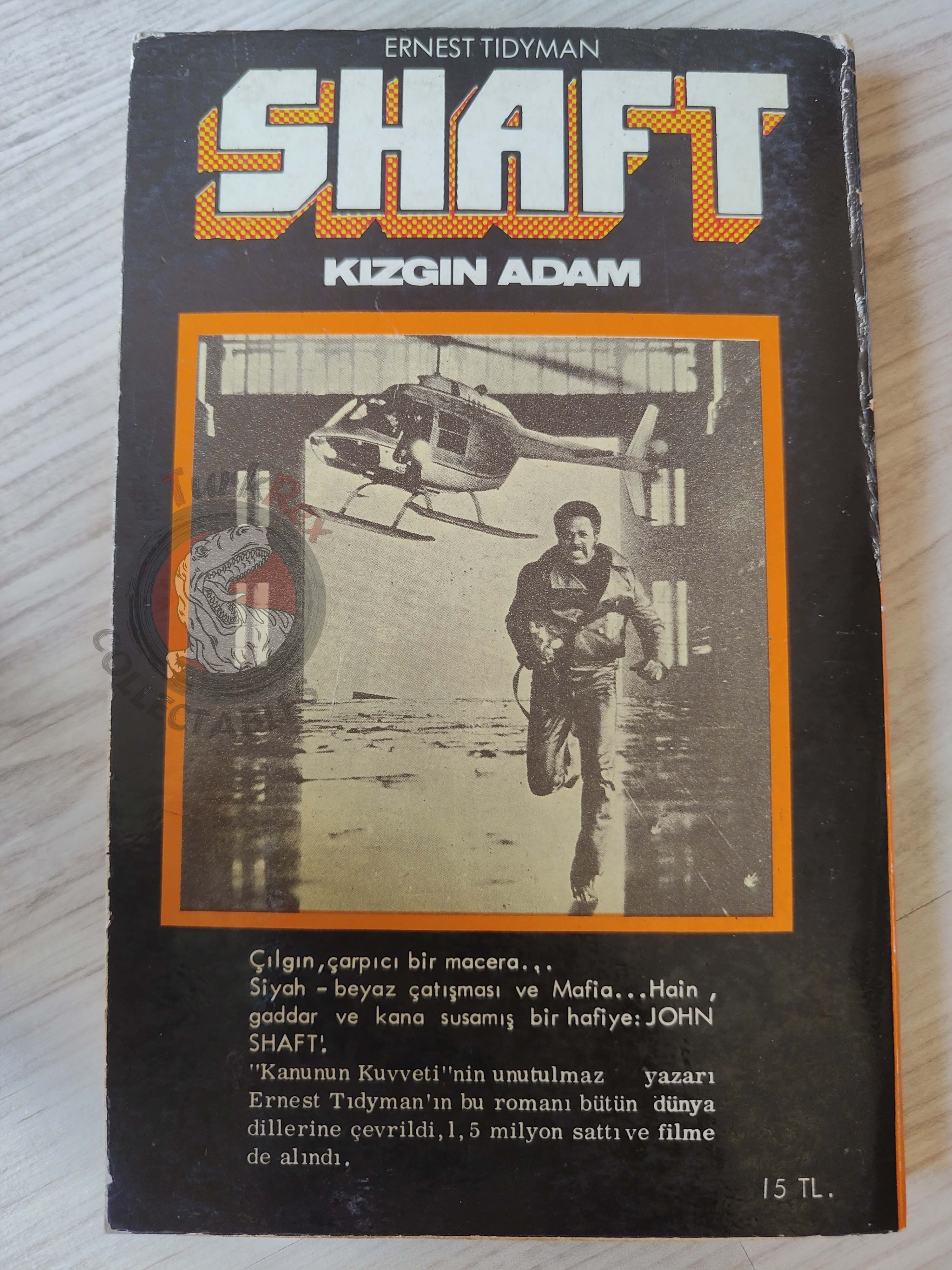 Ernest Tidyman – Shaft 1973 1st Turkish Book Turkey