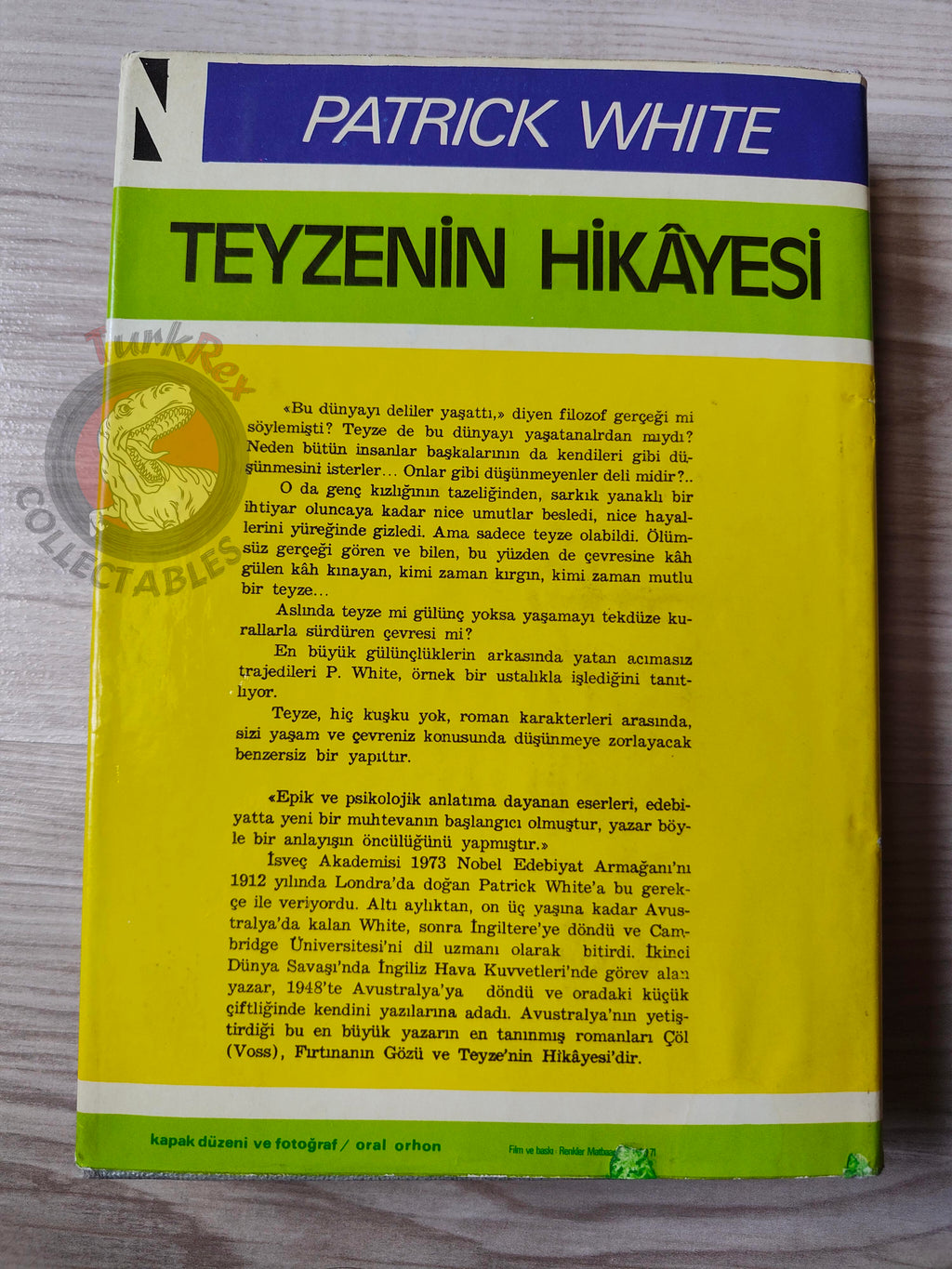 Patrick White – The Aunt's Story 1973 1st HC/DJ  Turkish Book Turkey