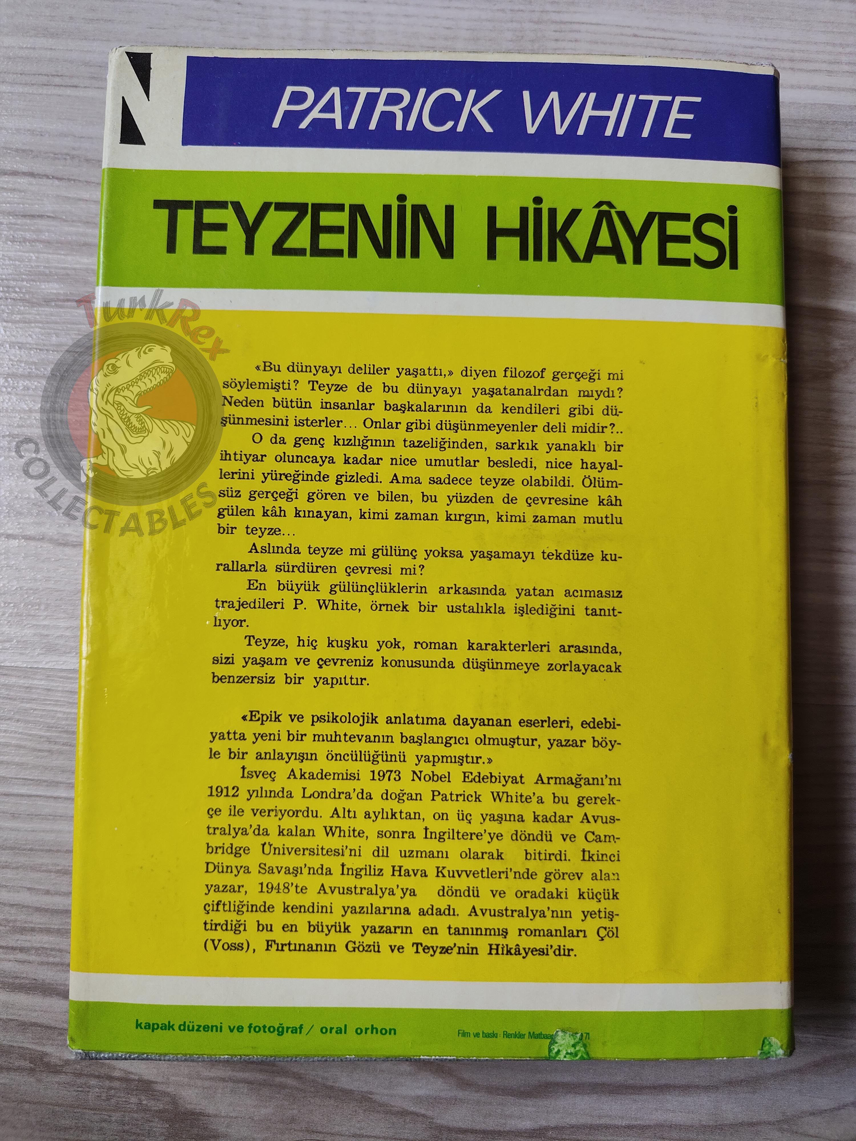 Patrick White – The Aunt's Story 1973 1st HC/DJ  Turkish Book Turkey