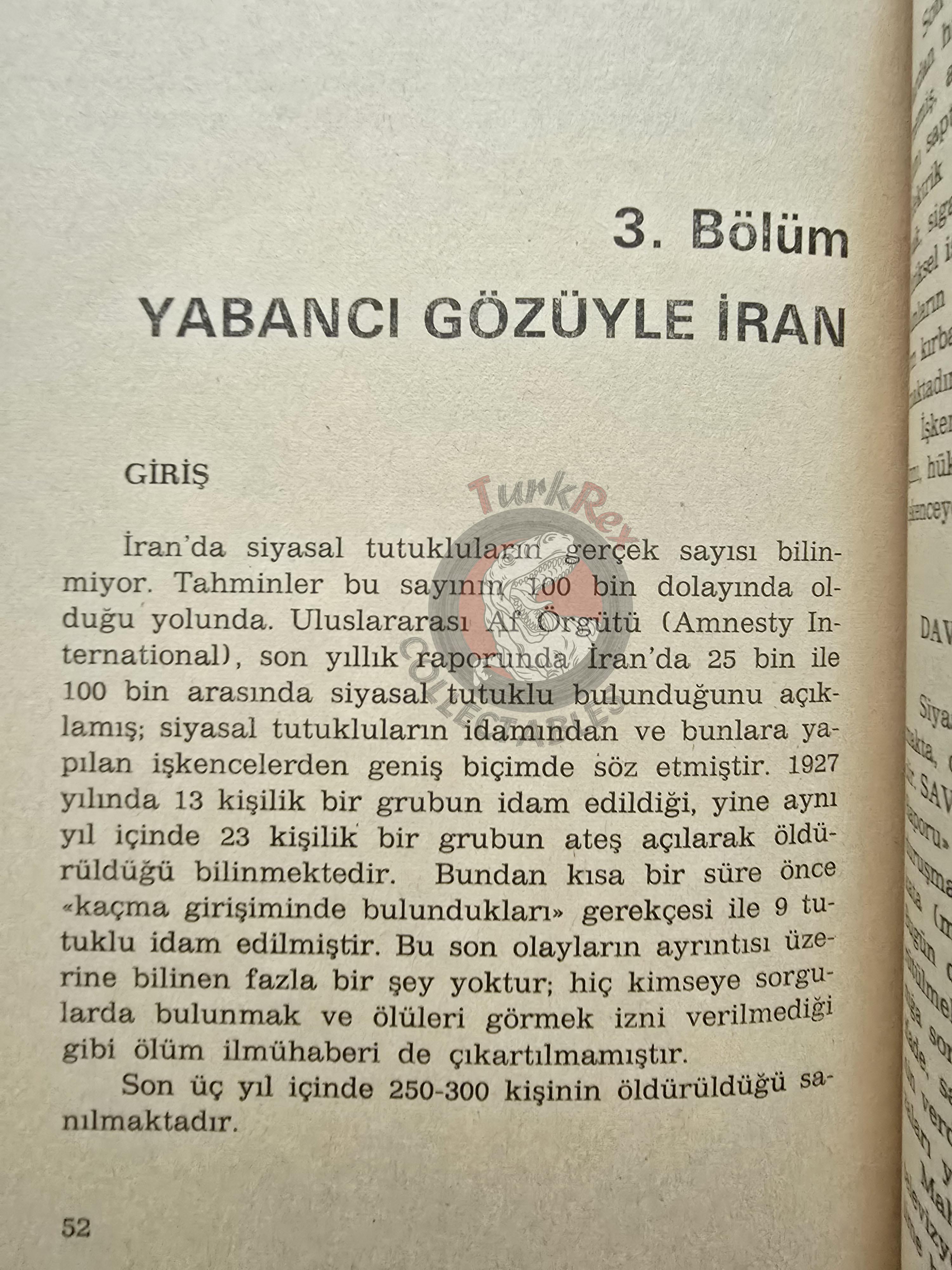 The Iran Report 1977 Turkish Book Mohammad Reza Pahlavi Persia Middle East