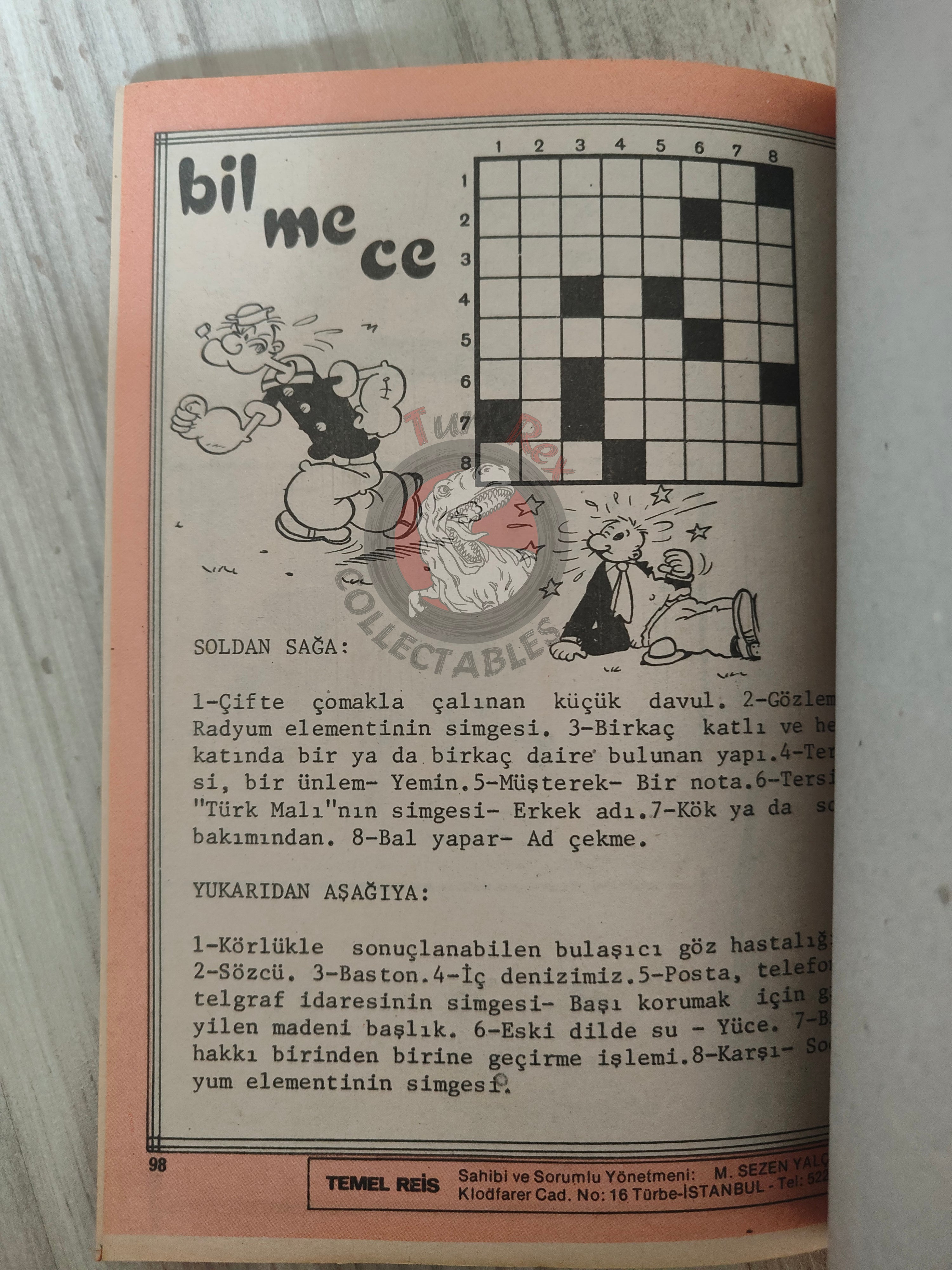 Popeye the Sailor Man #1 late 1980s Turkish Comic Turkey Agepresse