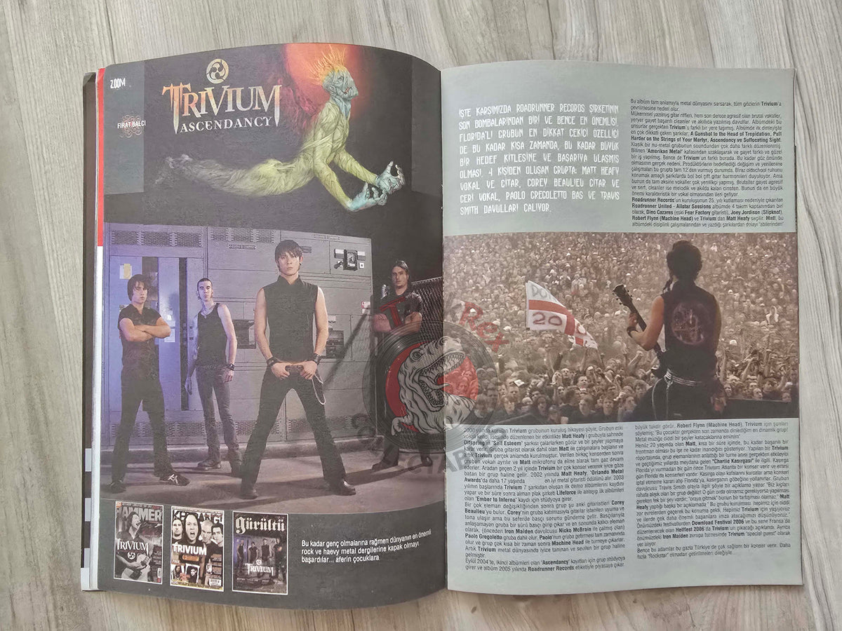 Yüxexes 2006 Kurt Cobain Turkish Mag Turkey Placebo Michael Schenker Children of Bodom Trivium