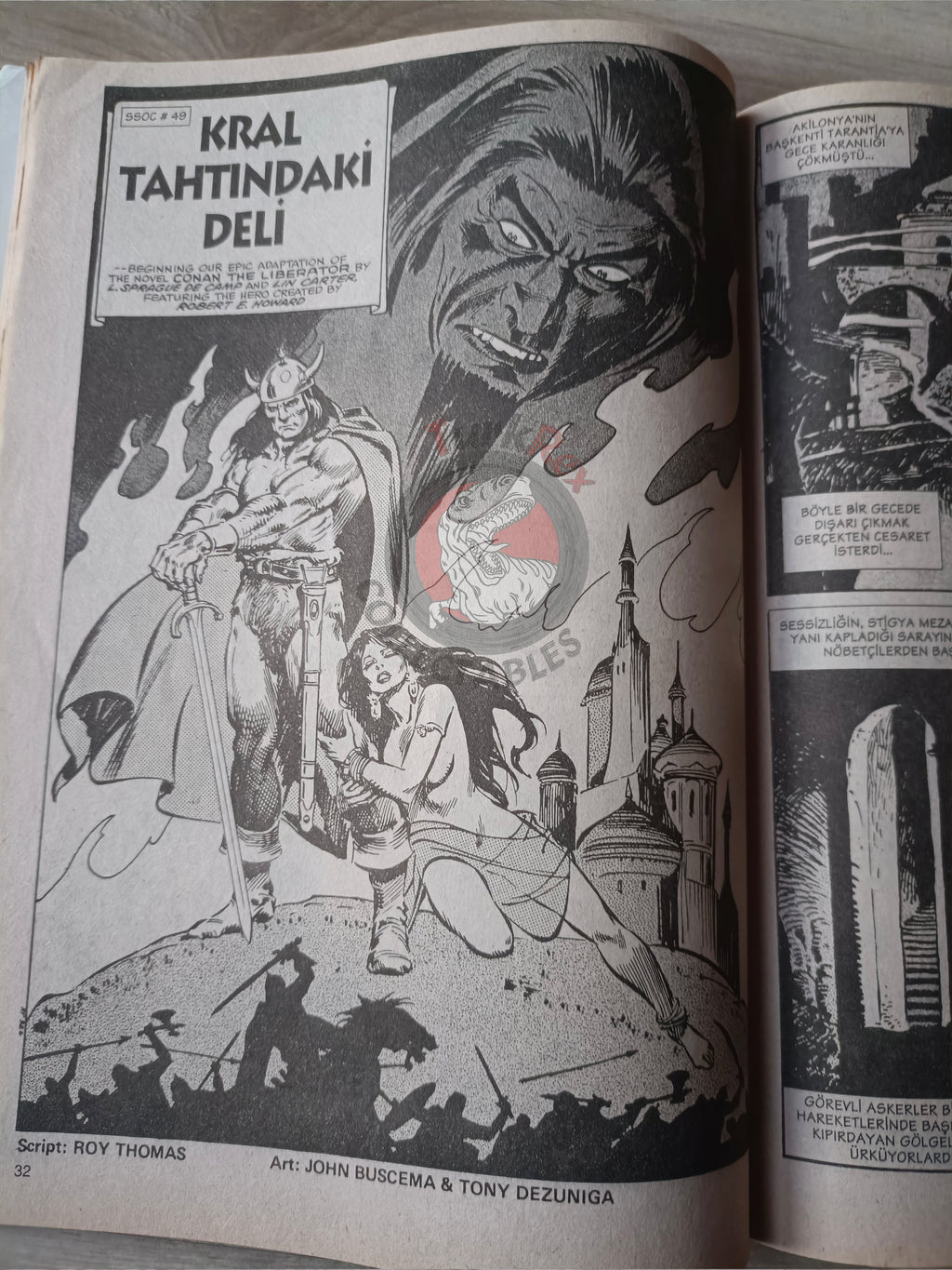 Kral Conan #5 The Savage Sword of #48 #49 Turkish Comic Turkey #102