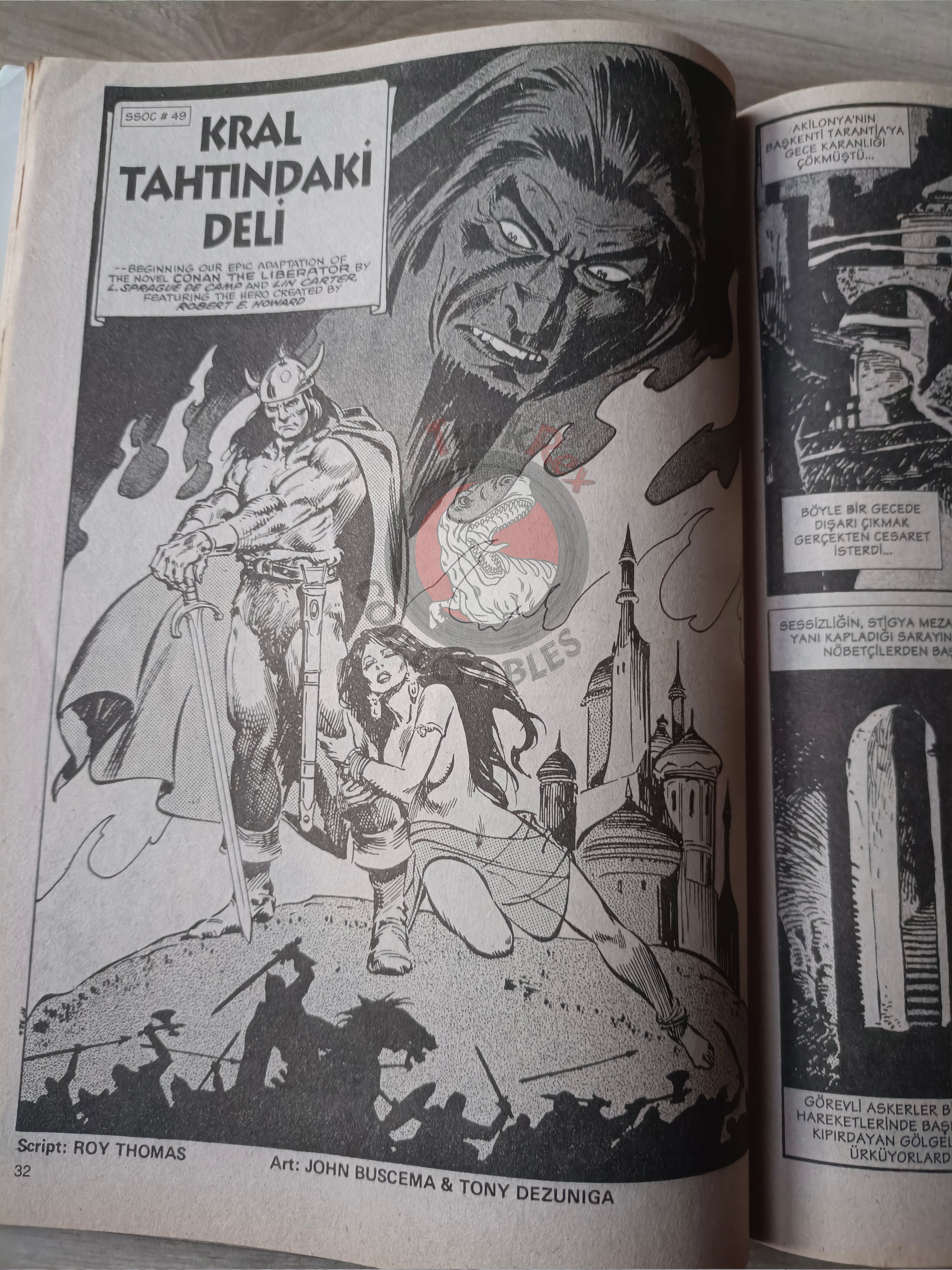 Kral Conan #5 The Savage Sword of #48 #49 Turkish Comic Turkey #102