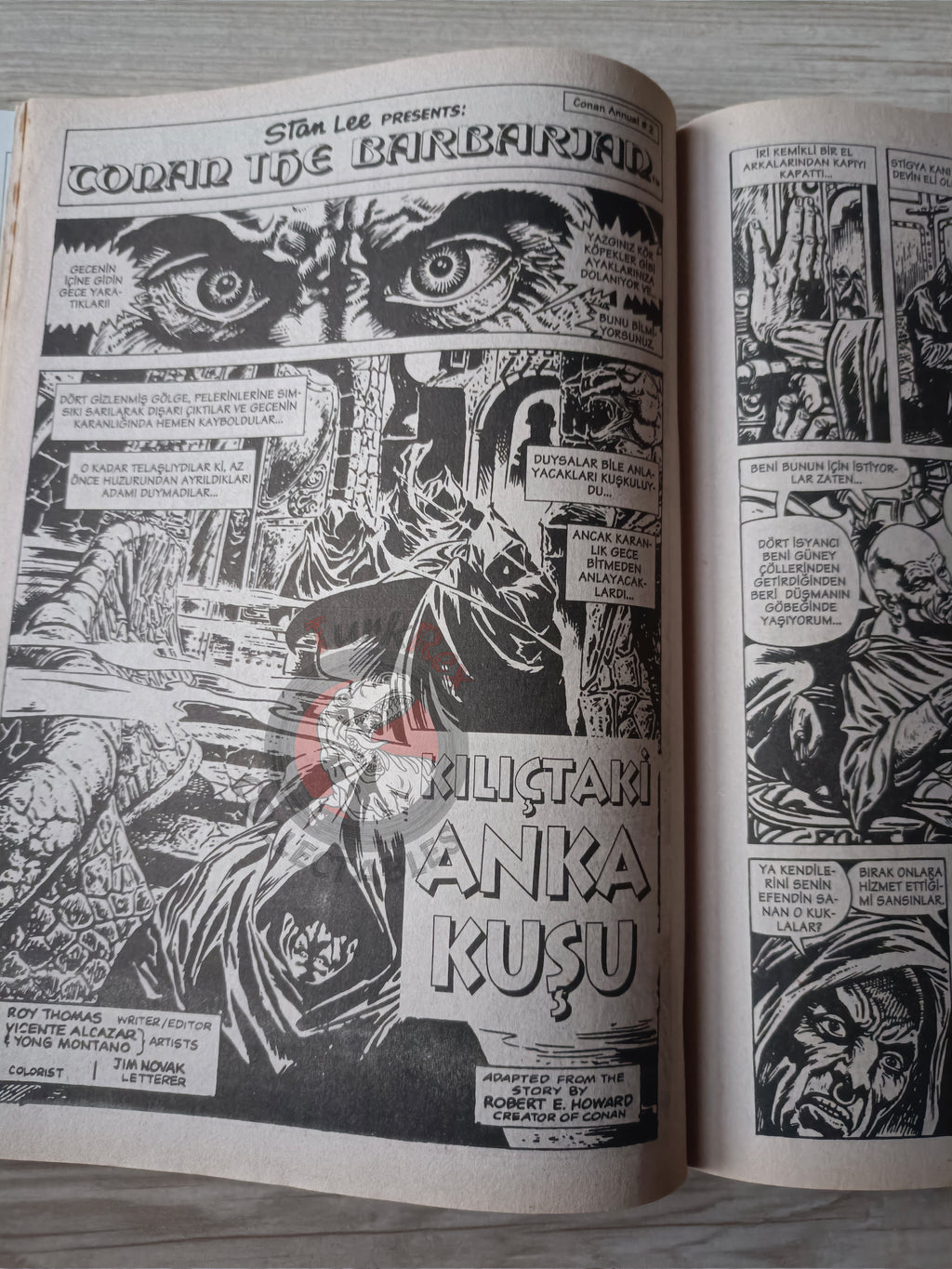 Kral Conan #9 The Savage Sword of #214 Turkish Comic Turkey King-Size Annual #2