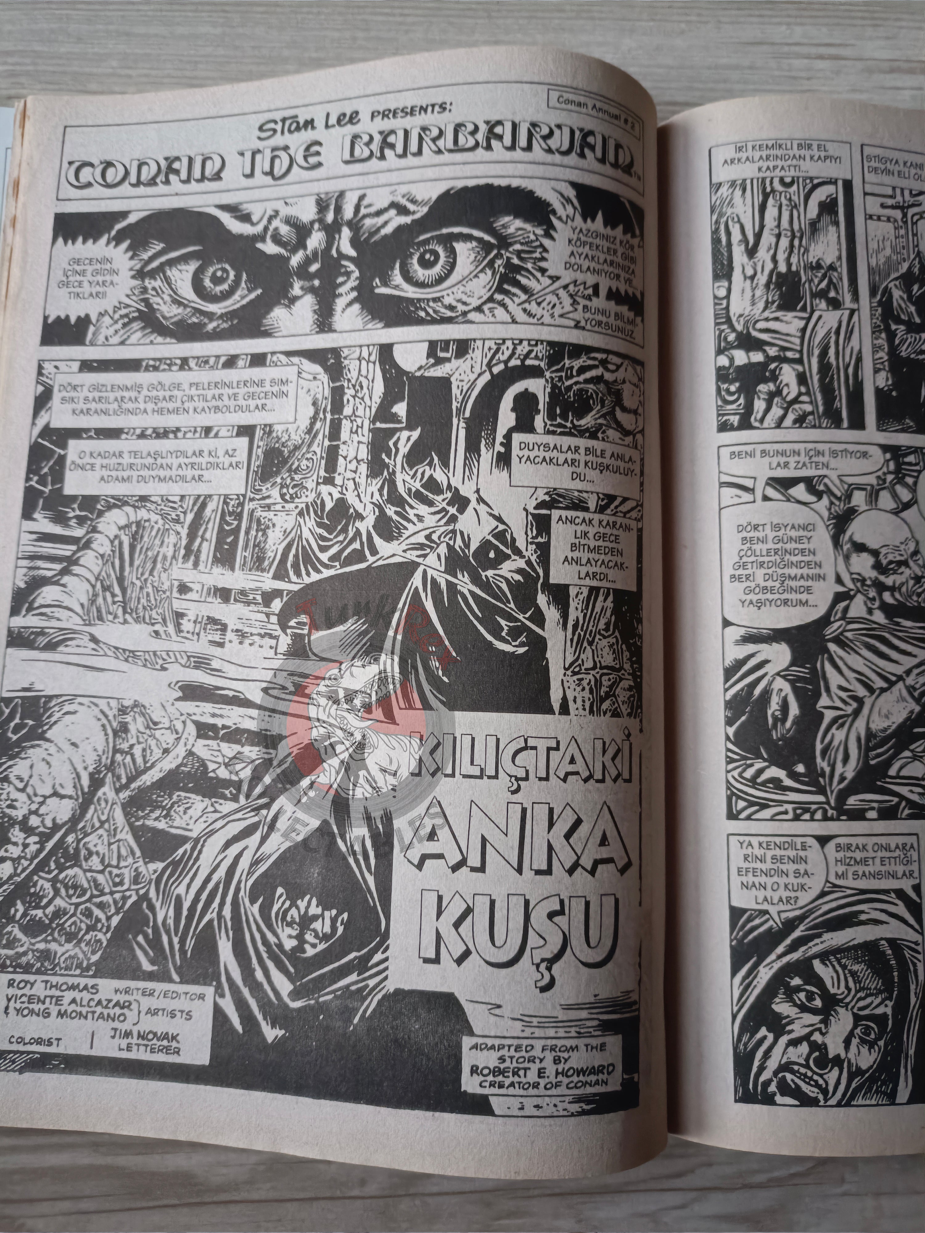 Kral Conan #9 The Savage Sword of #214 Turkish Comic Turkey King-Size Annual #2