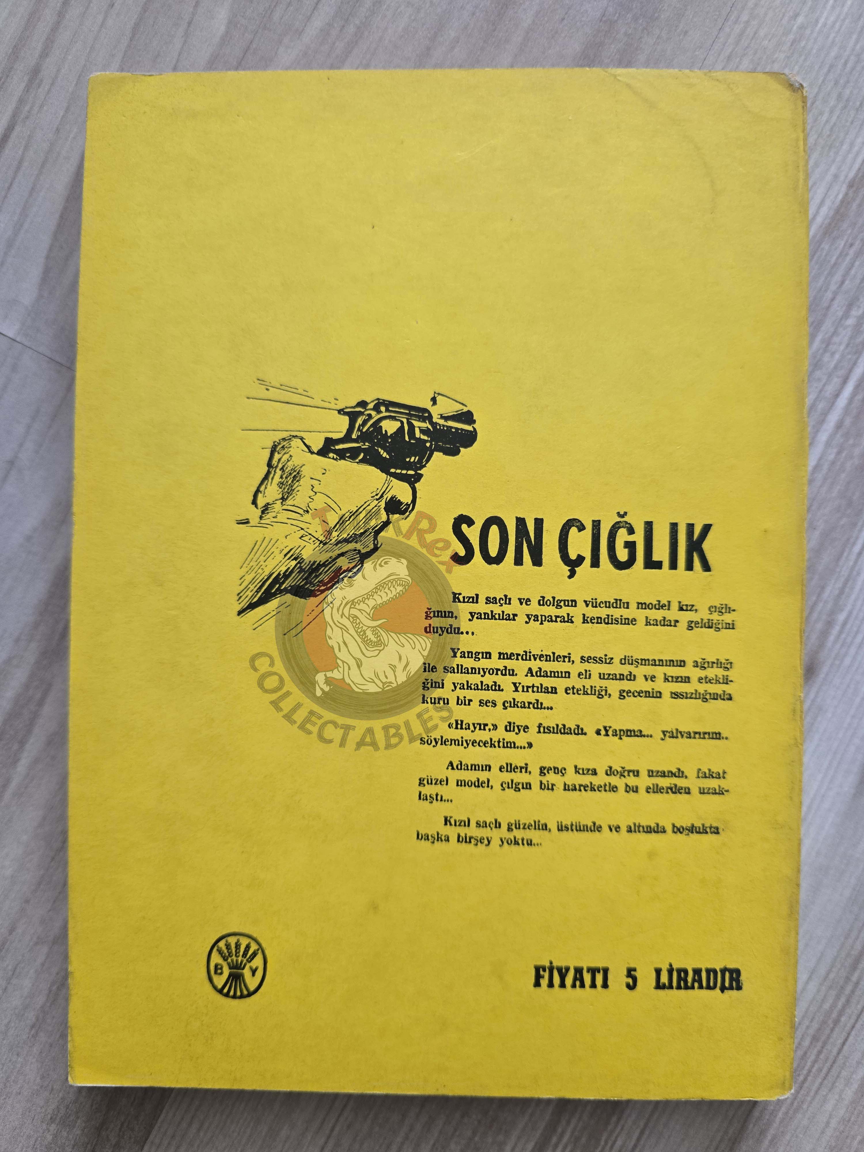 Edward Aarons – The Final Scream Henry Dana 1968 1st Turkish Book Turkey