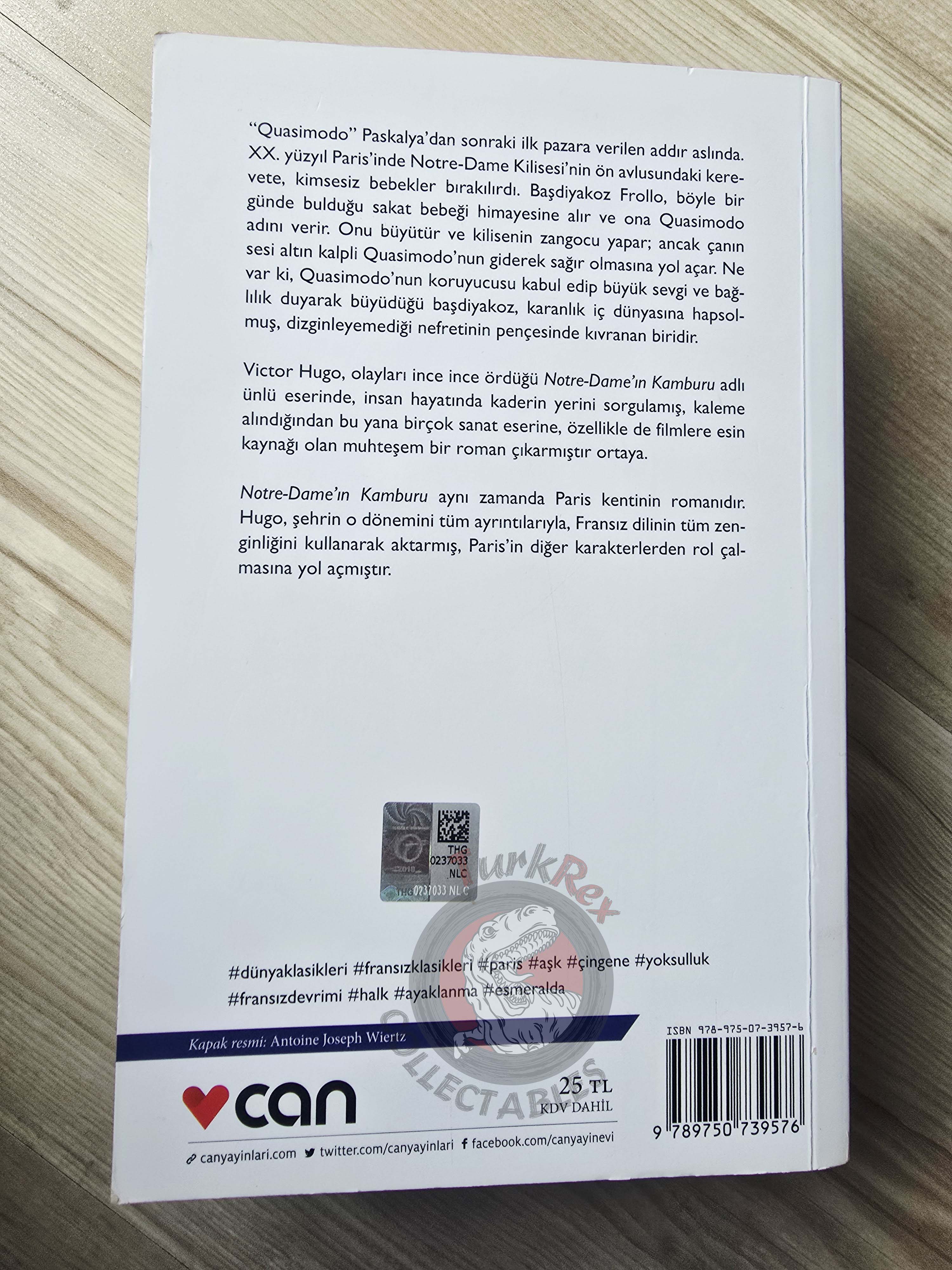 Victor Hugo – The Hunchback of Notre-Dame 2019 Turkish Book Turkey