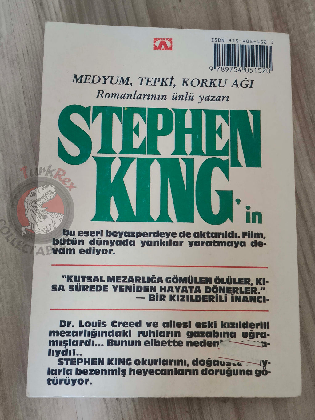 Stephen King – Pet Sematary 1990 Turkish Book Turkey
